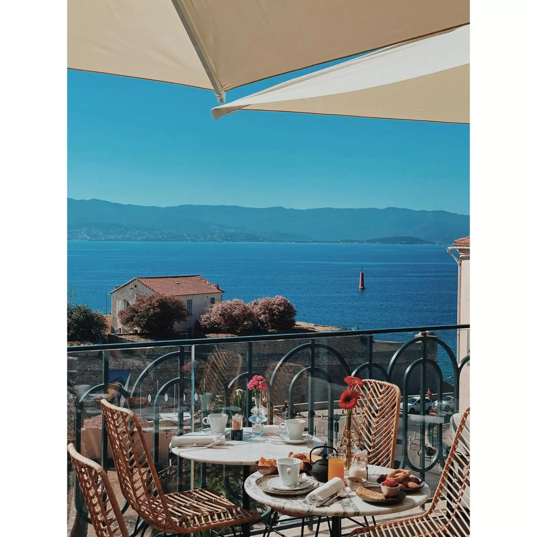 Balcony/Terrace in Hotel San Carlu Citadelle Ajaccio