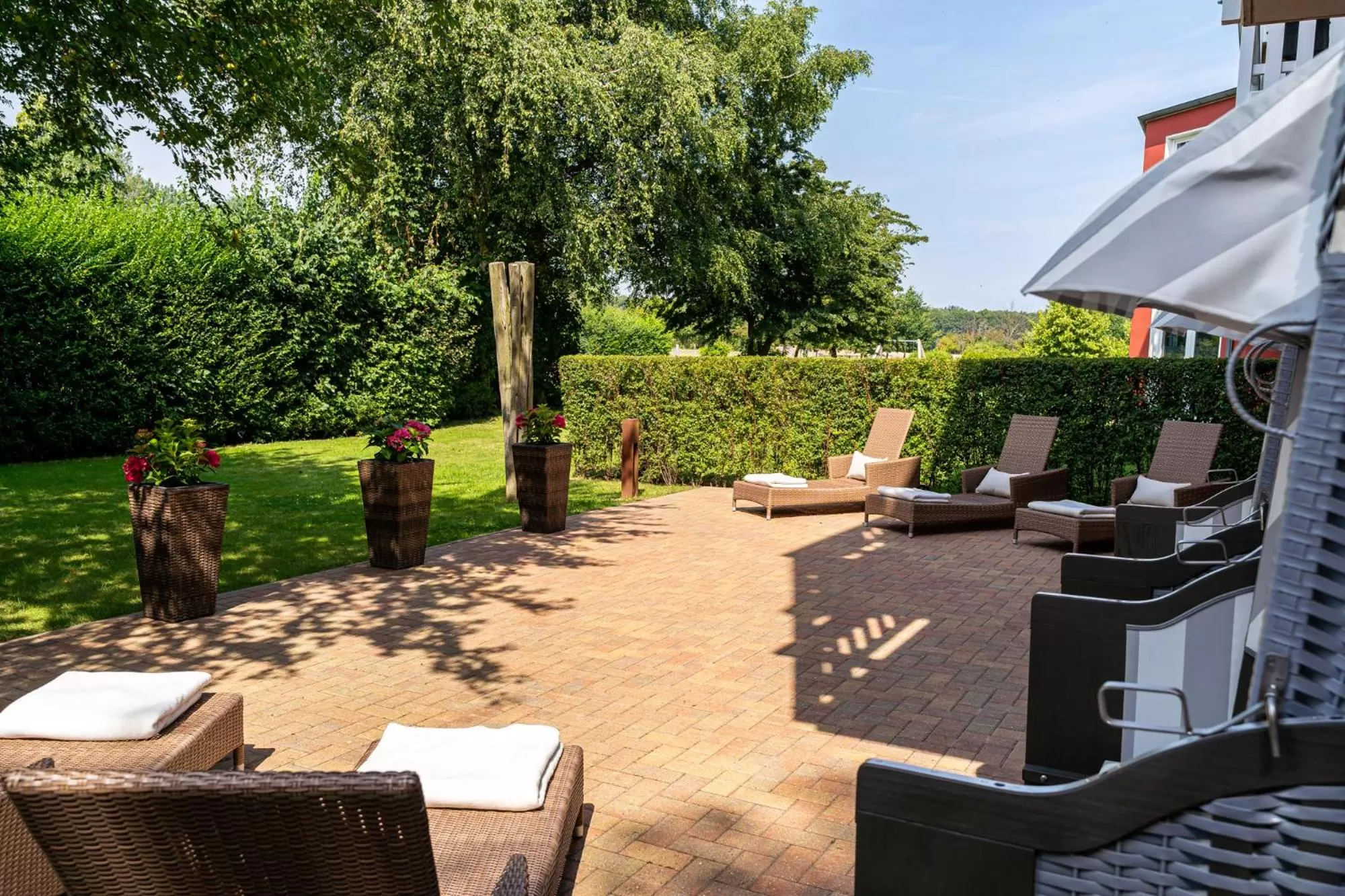 Garden in Strandhafer Aparthotel