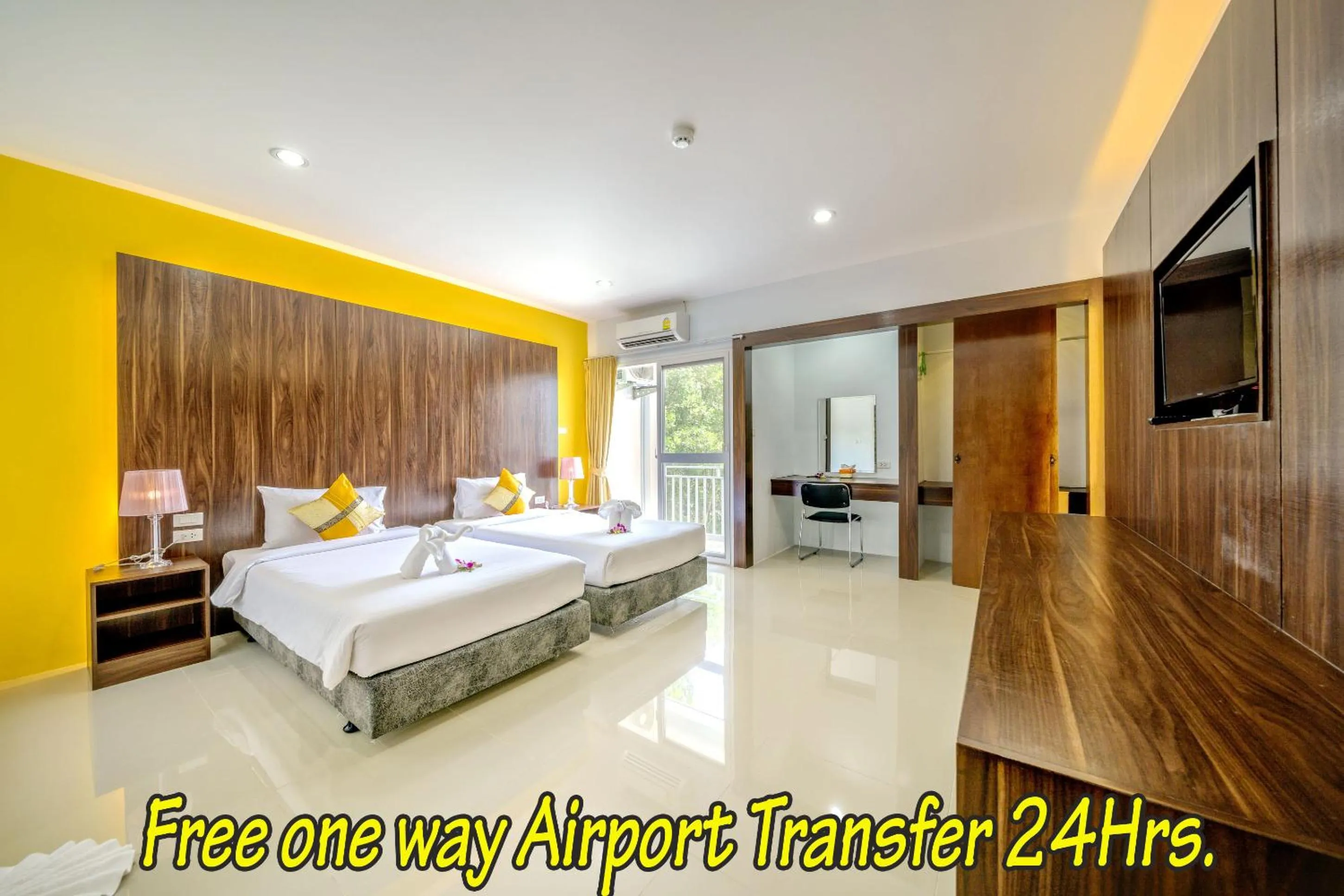 Photo of the whole room, Bed in Naiyang Place - Phuket Airport