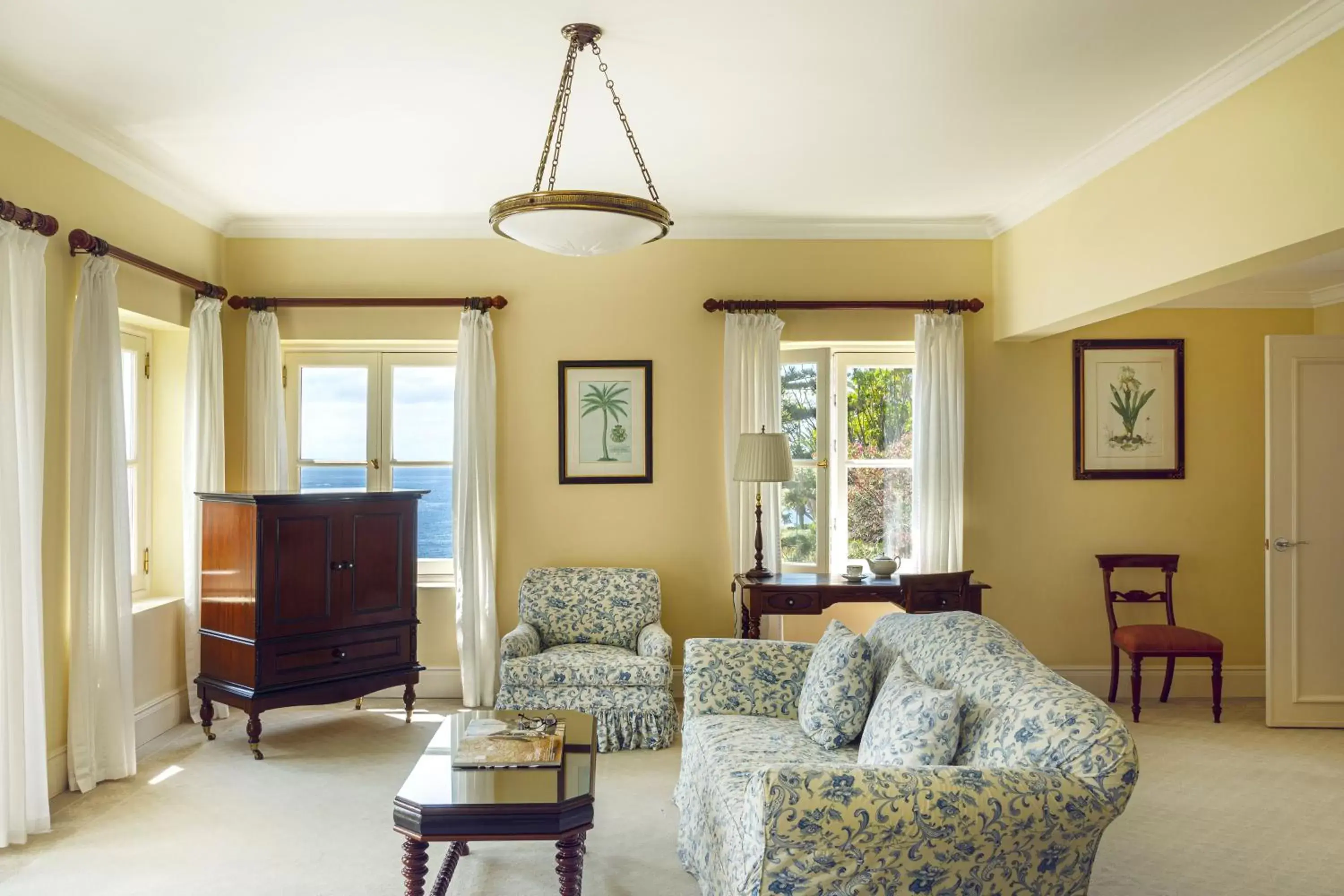 Living room, Seating Area in Reid's Palace, A Belmond Hotel, Madeira