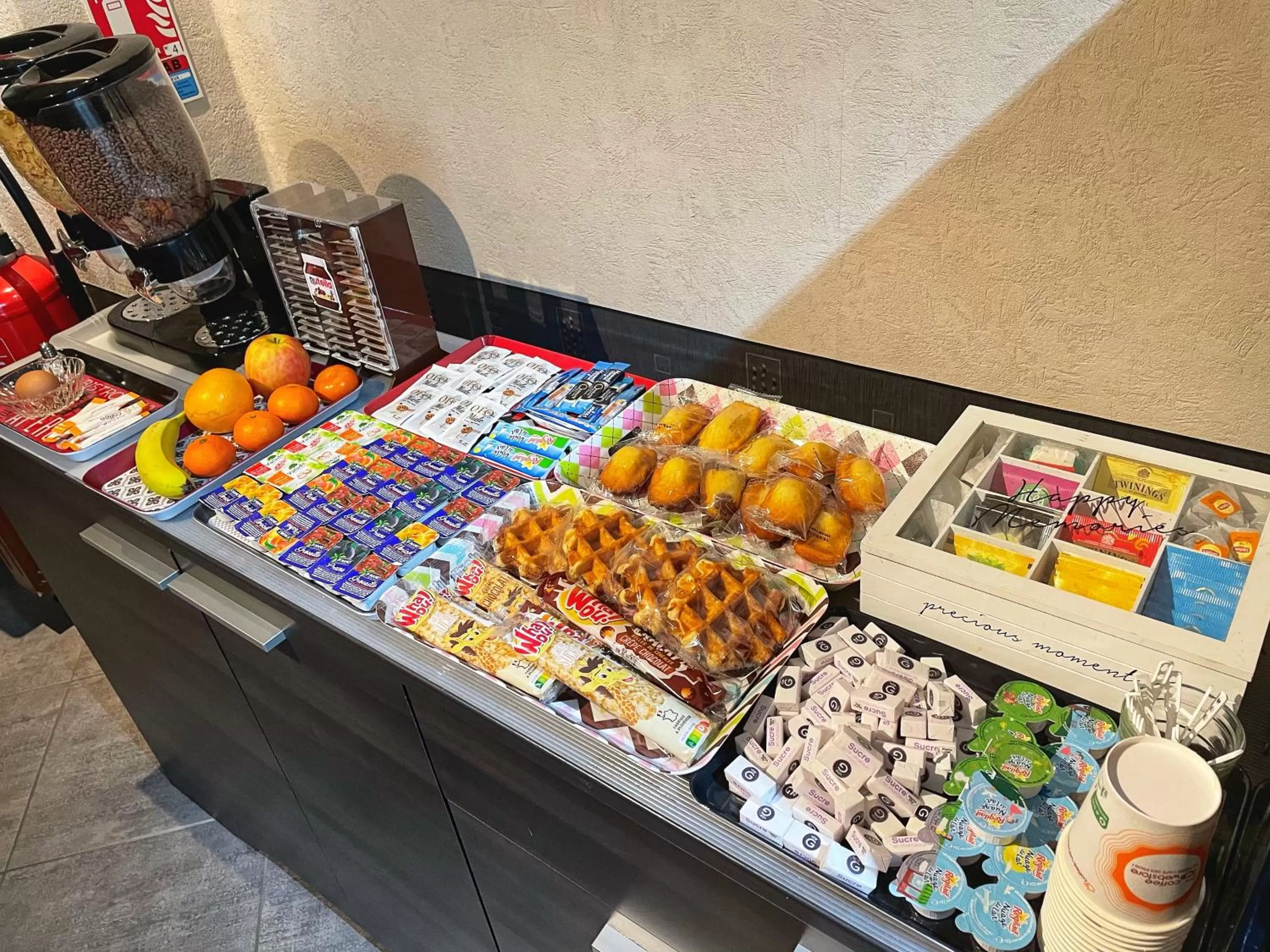 Buffet breakfast in Hotel Le Ronchamp