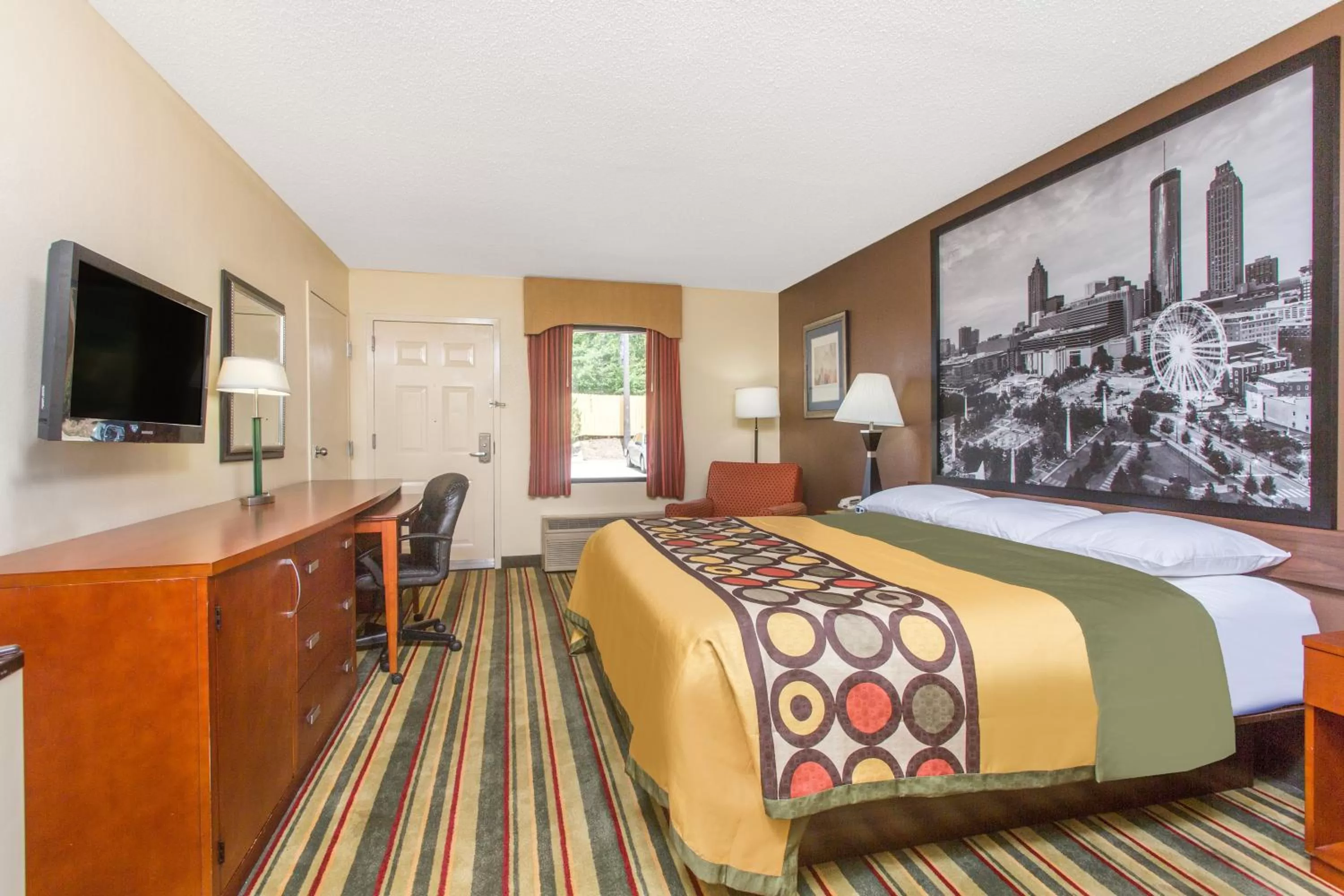 Bedroom, Bed in Super 8 by Wyndham Dublin