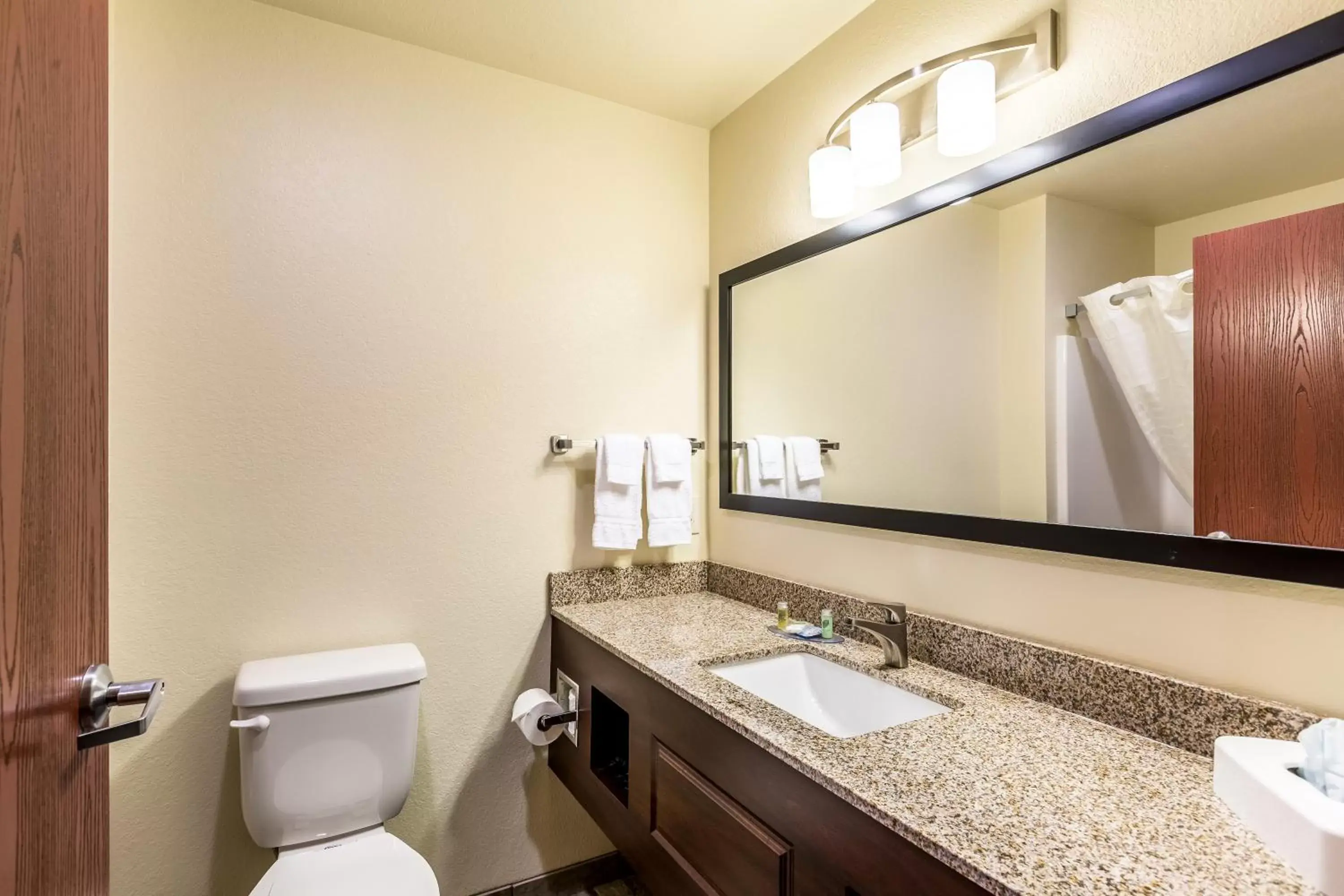 Toilet, Bathroom in Cobblestone Hotel & Suites Hartford