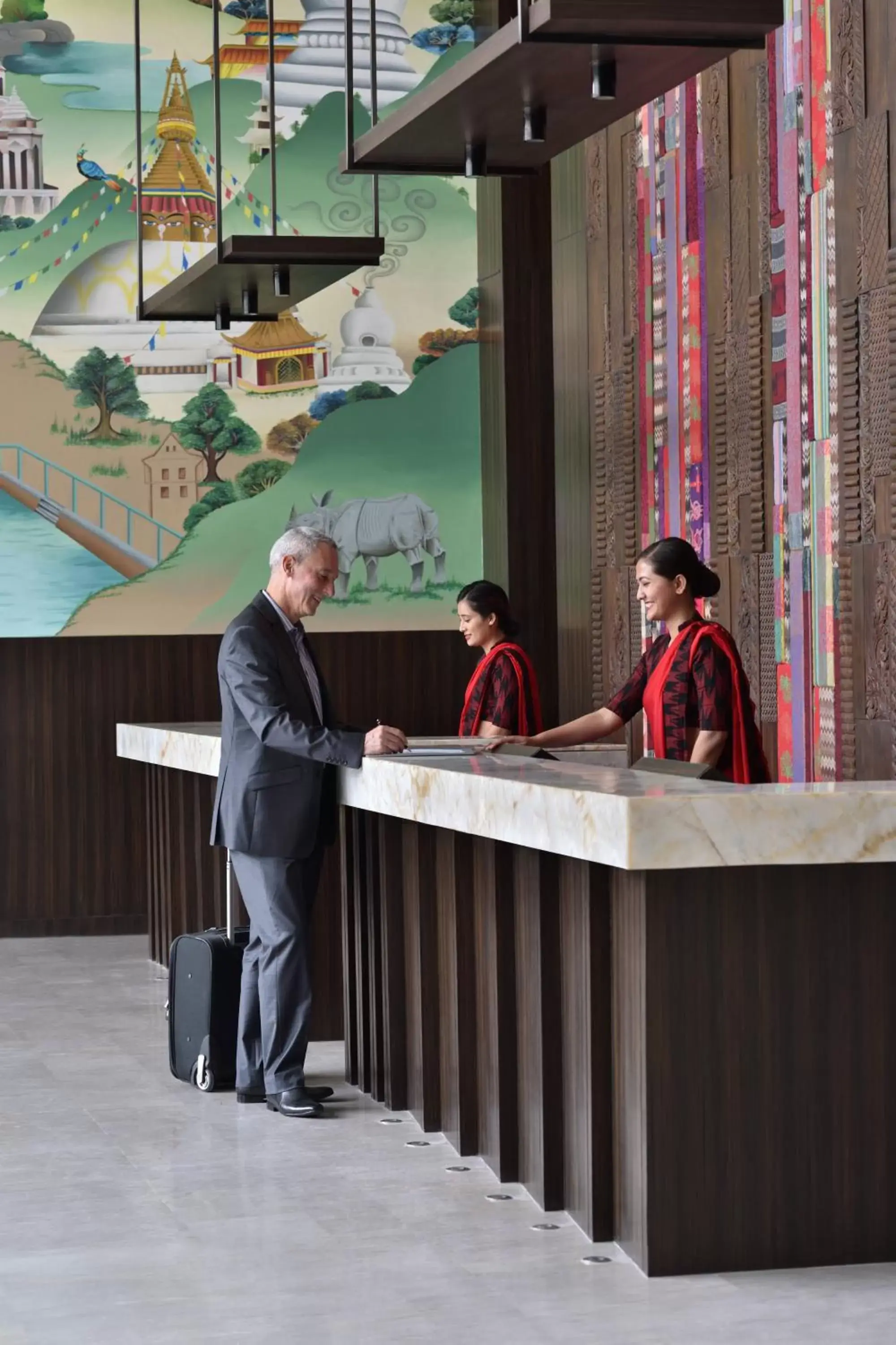 Lobby or reception in Kathmandu Marriott Hotel