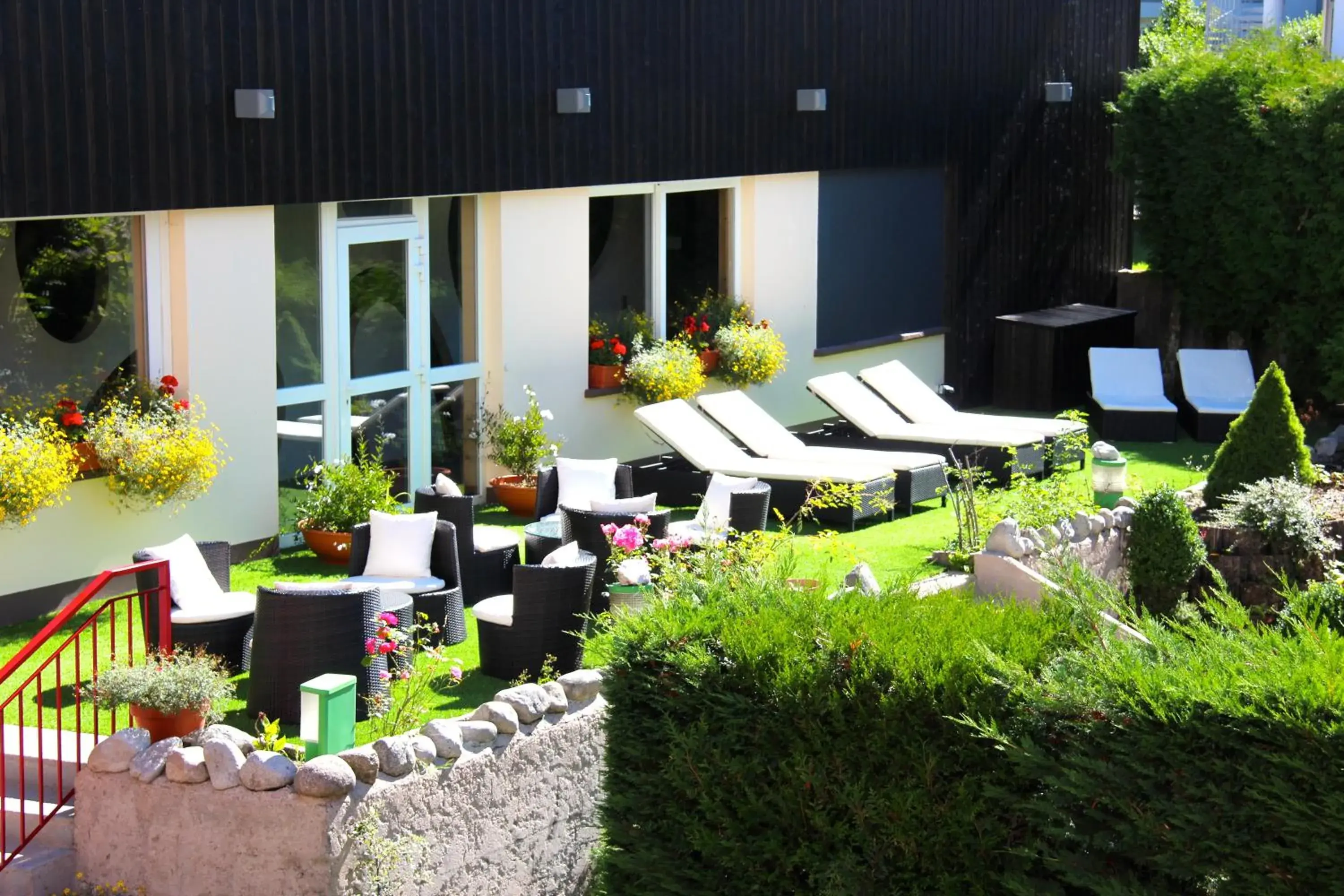 Balcony/Terrace in Hotel de la Jamagne & Spa