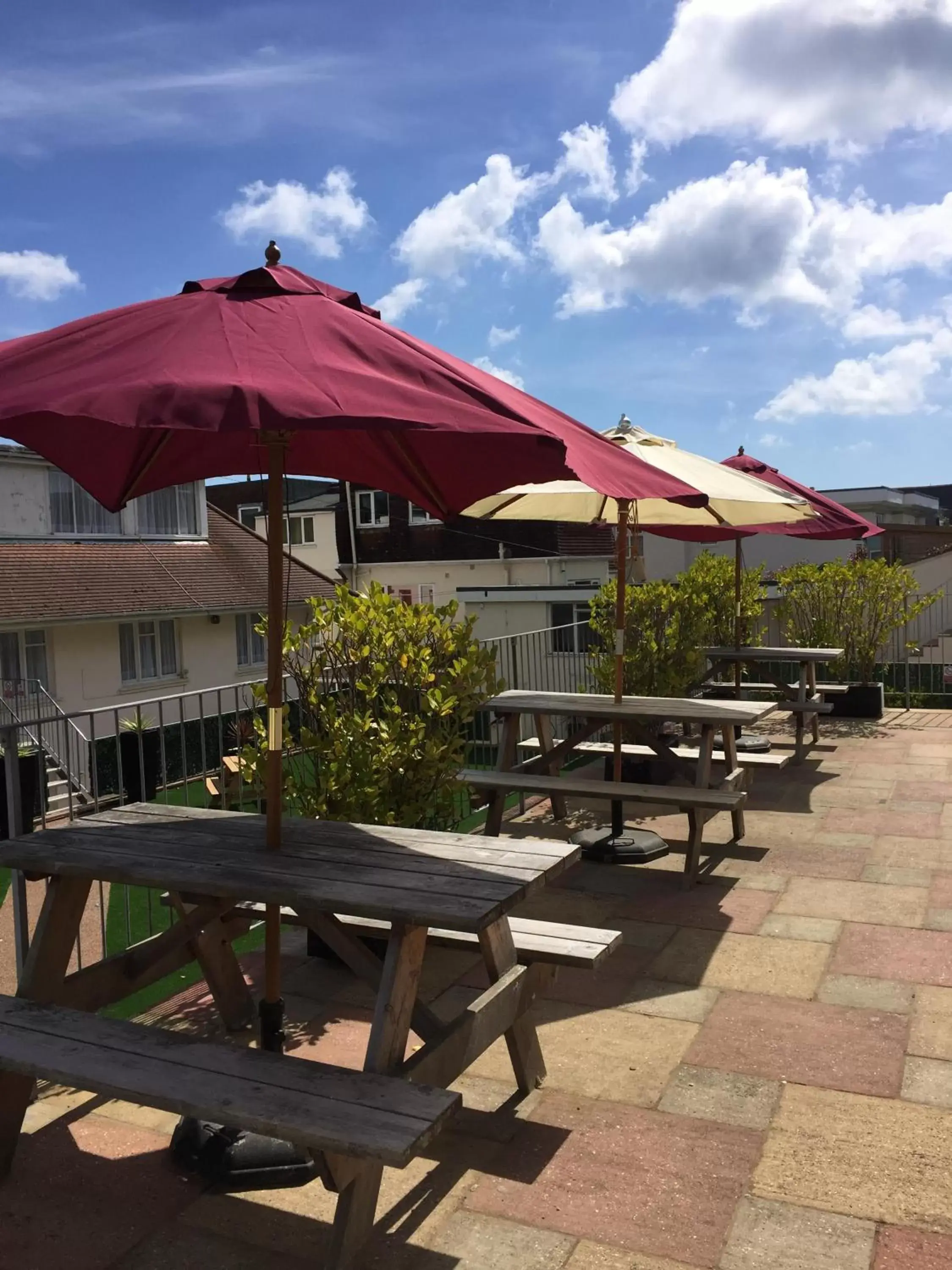 Patio in The Riviera Hotel & Holiday Apartments Alum Chine