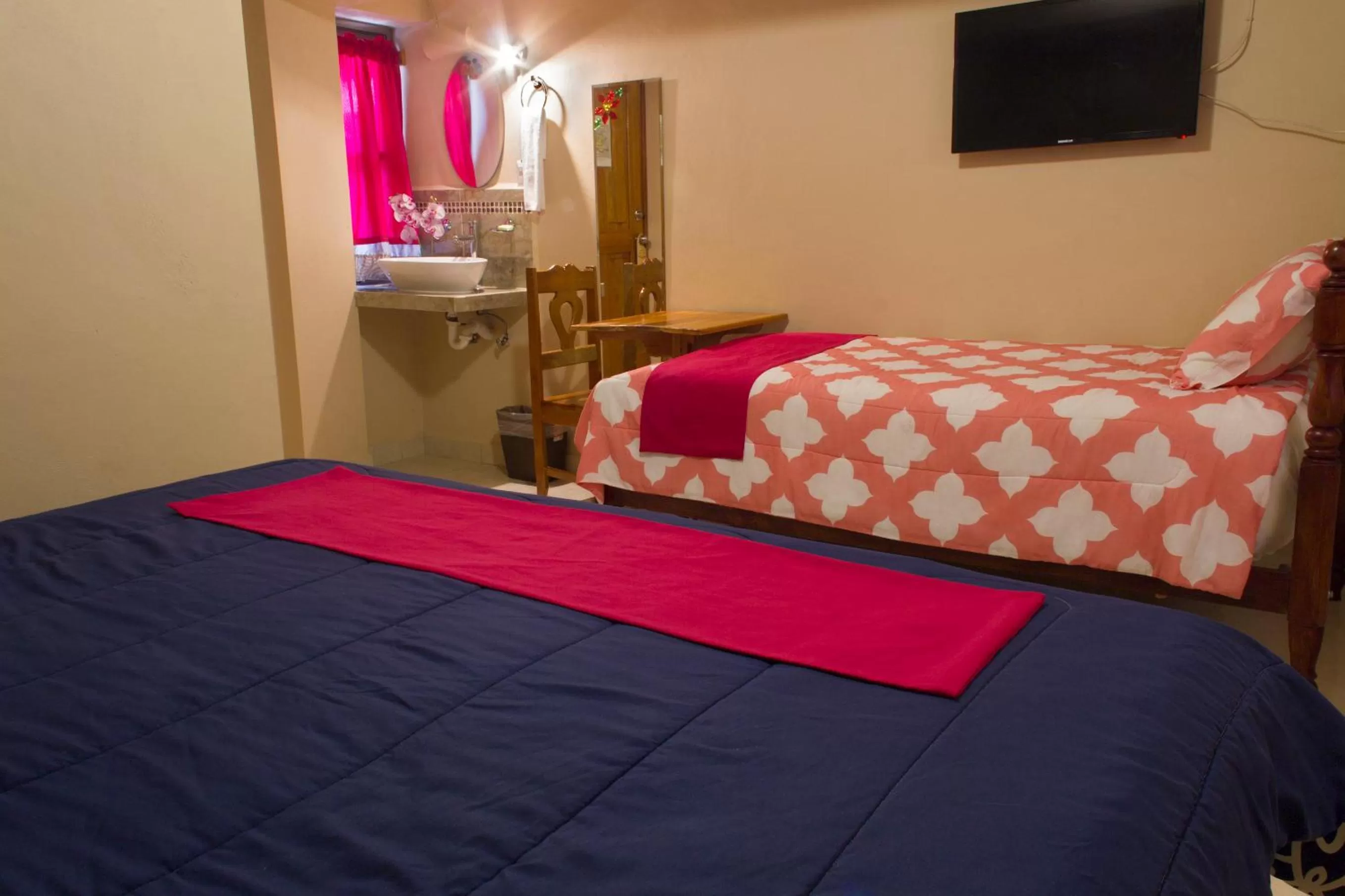 Bed in Hotel Casa Lima Bacalar