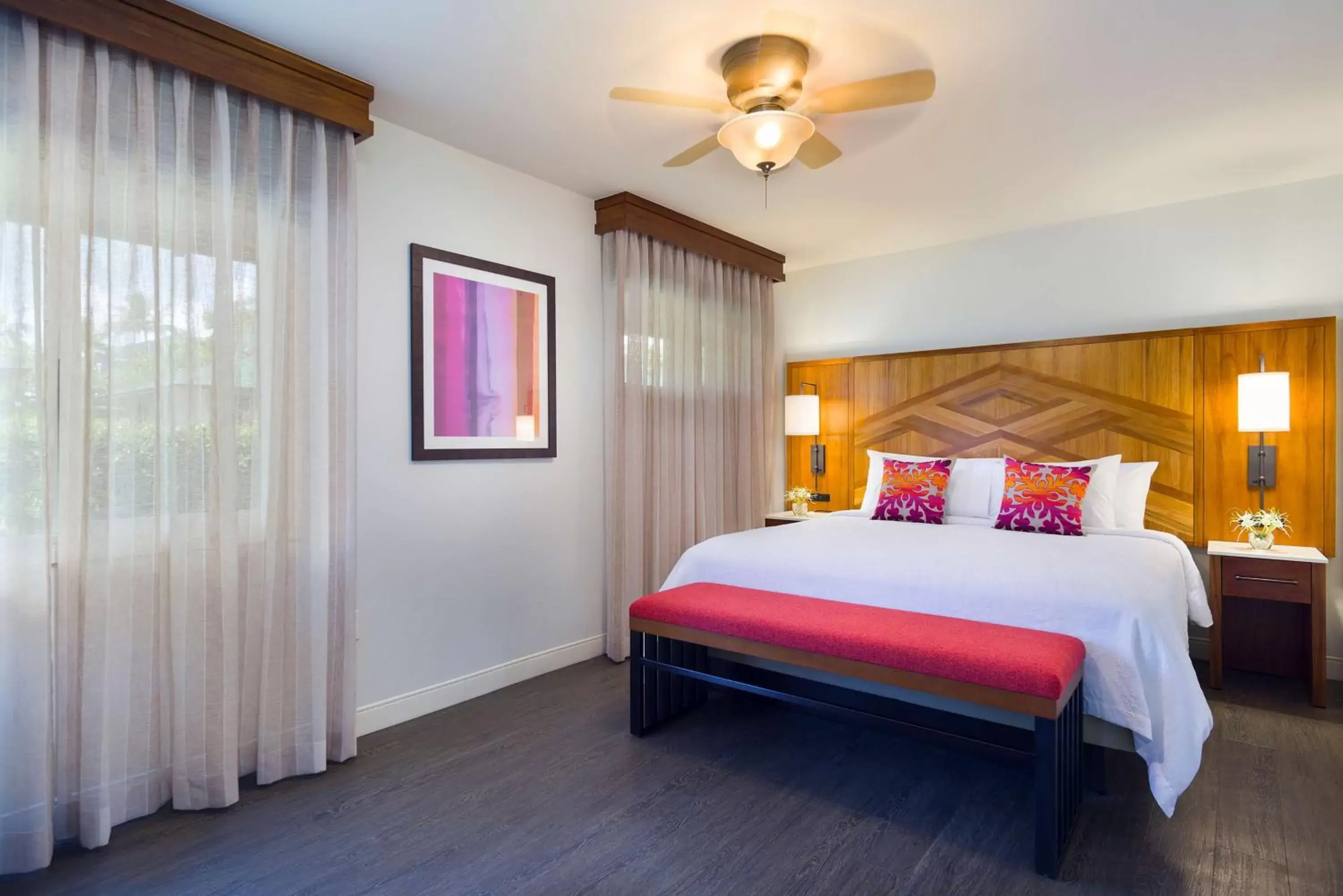 Bed in Hilton Garden Inn Kauai Wailua Bay, HI