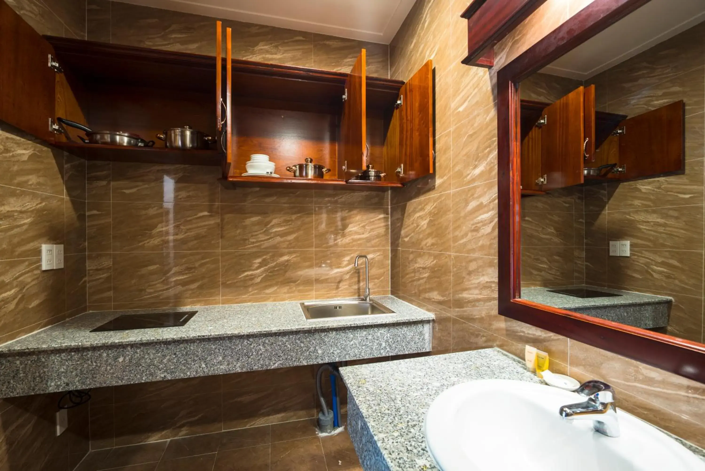 Communal kitchen, Bathroom in Phu Quoc Villa