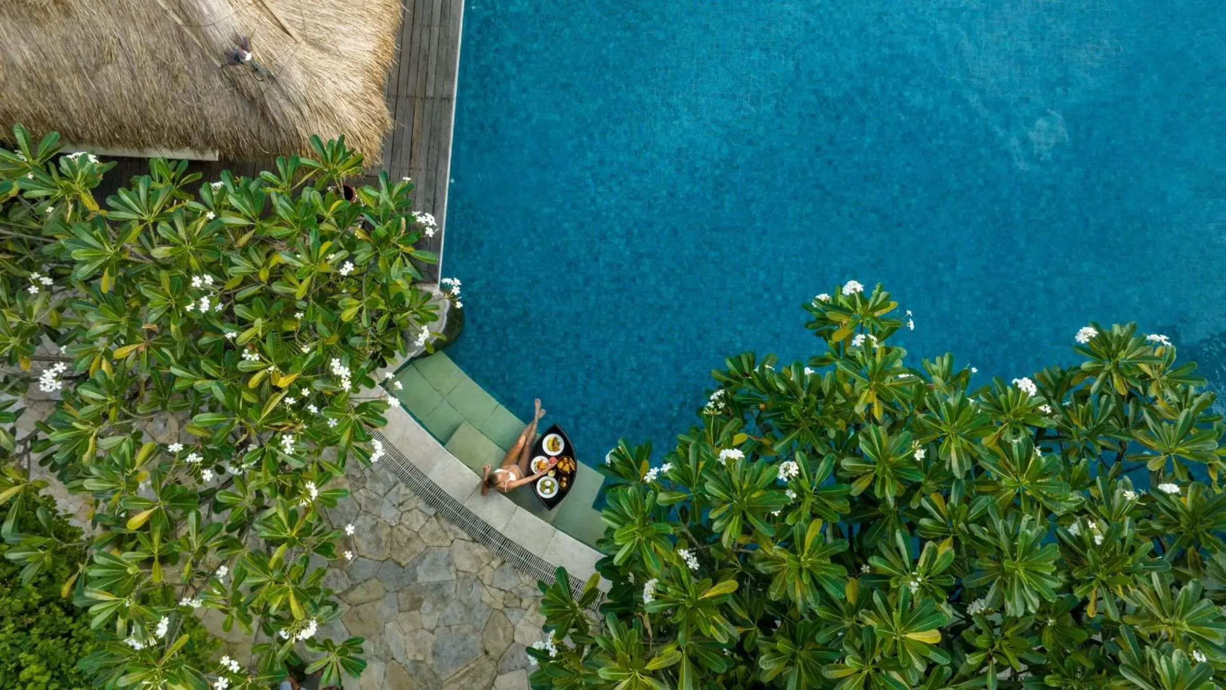 Pool view in Sudamala Resort, Senggigi, Lombok