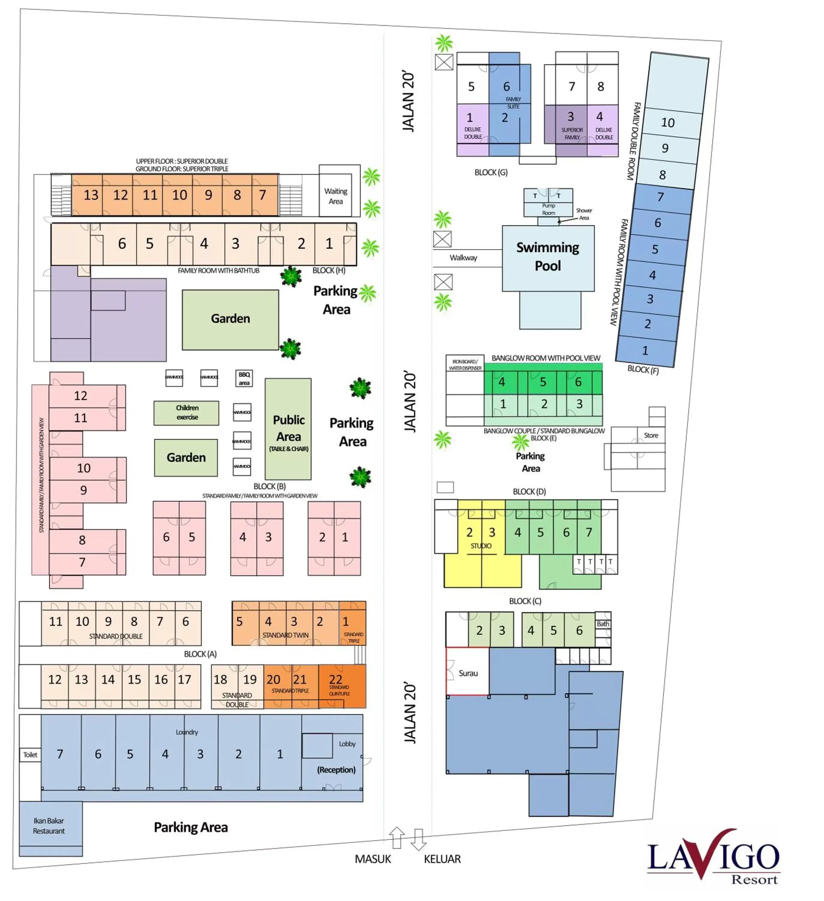 Property building, Floor Plan in Lavigo Resort