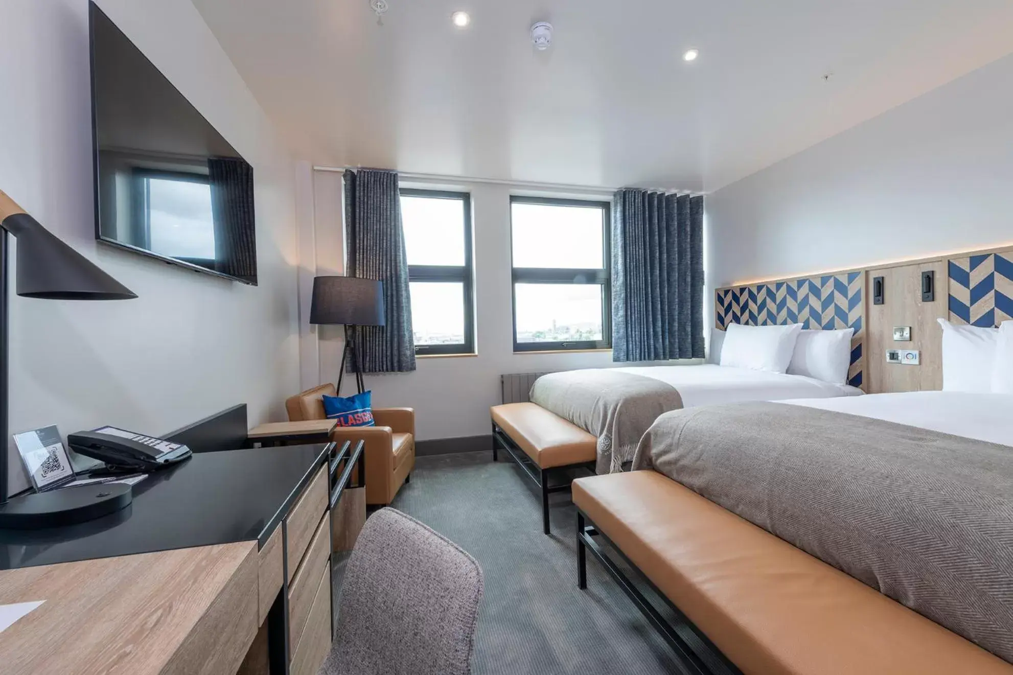 Bedroom in Sandman Signature Glasgow Hotel