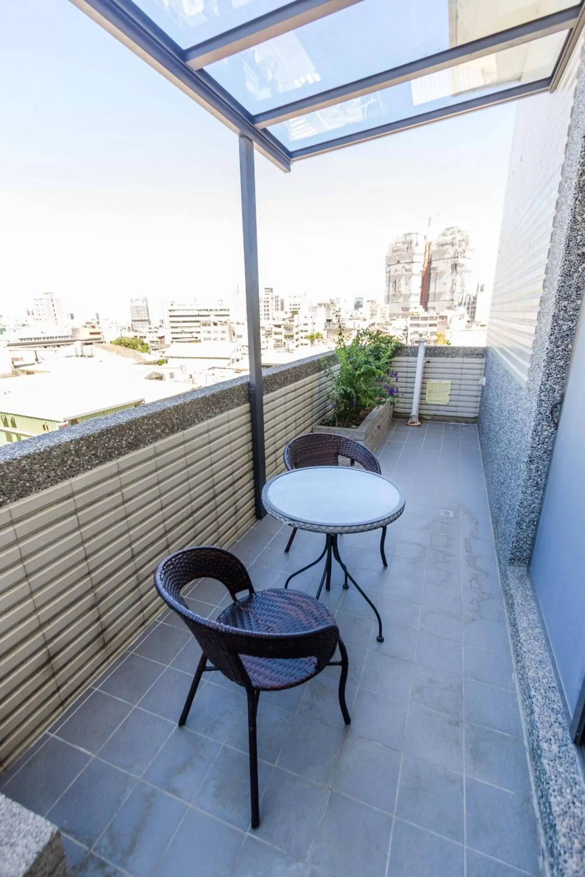 Patio, Balcony/Terrace in Yuhao Hotel - Hsinchu Branch