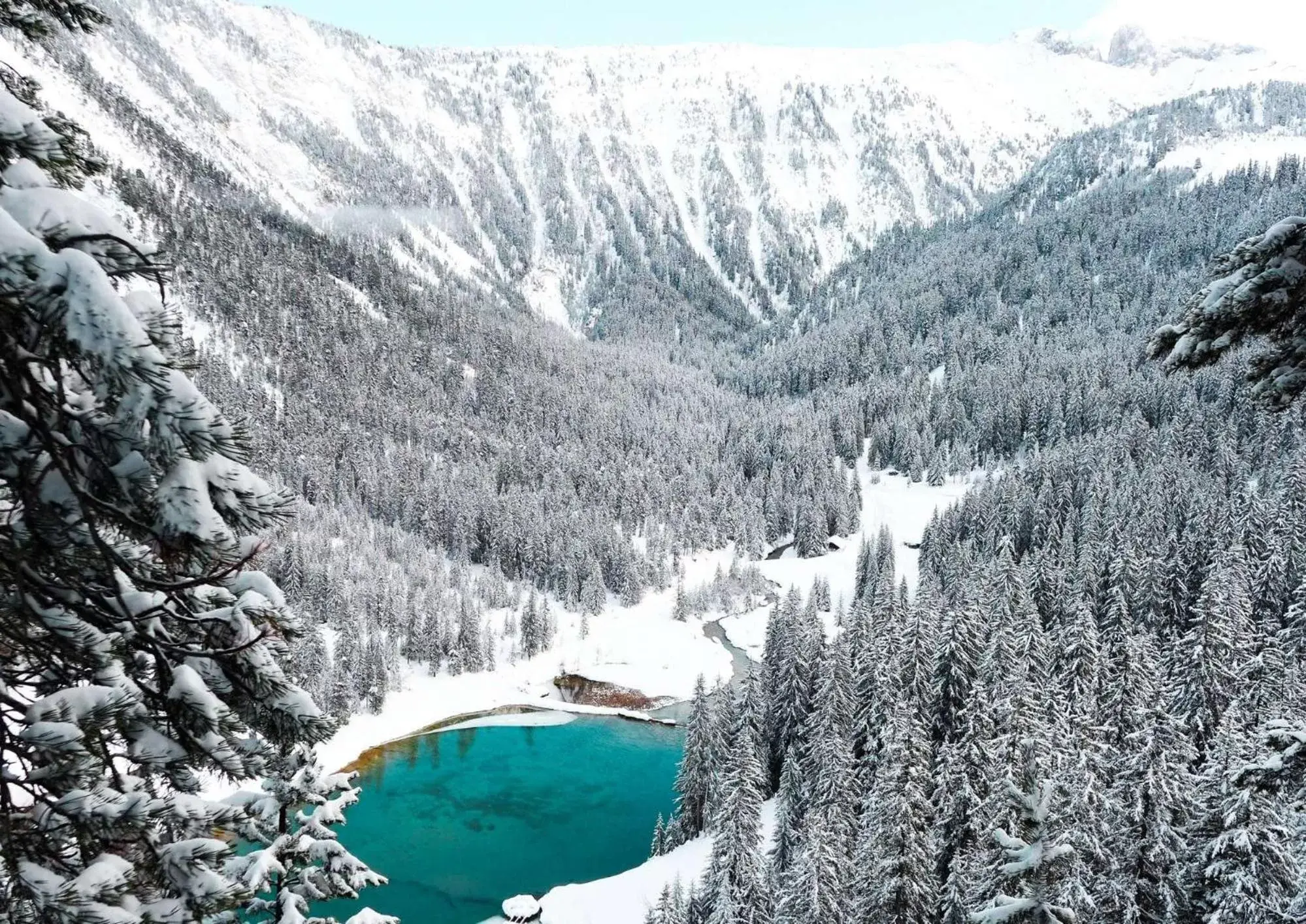 Natural landscape, Winter in Ecrin Blanc Resort Courchevel