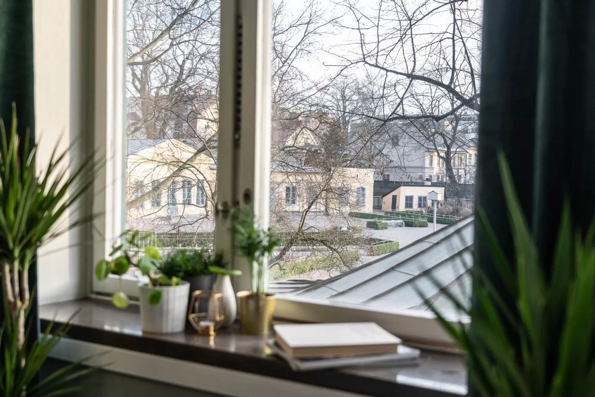 Garden view in Botanika Uppsala