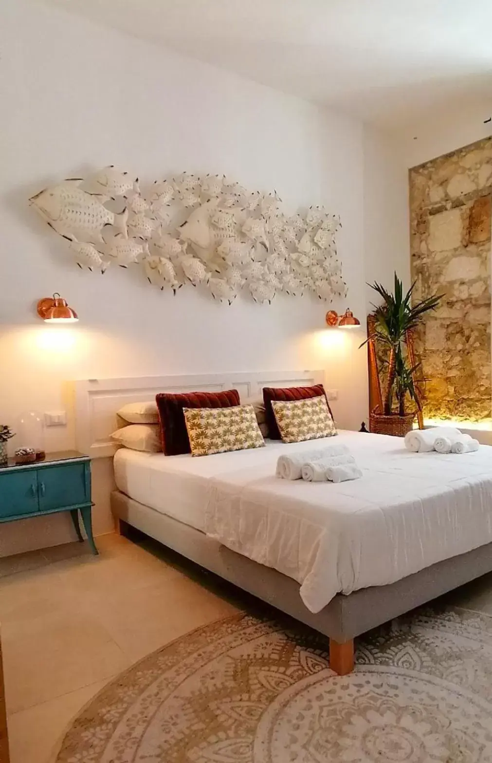 Bedroom, Bed in Calamùrn Ortigia