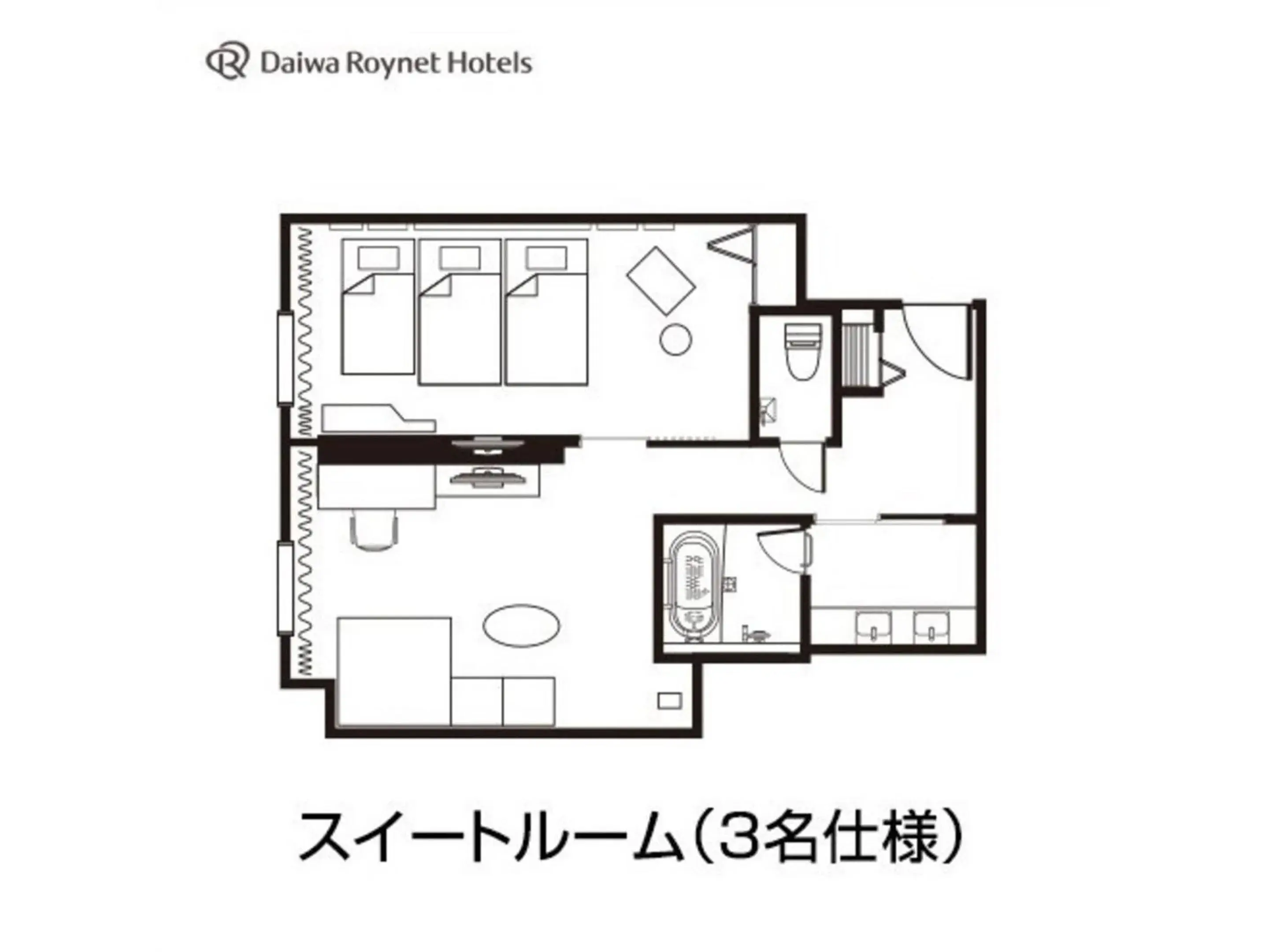 Floor Plan in Daiwa Roynet Hotel Aomori