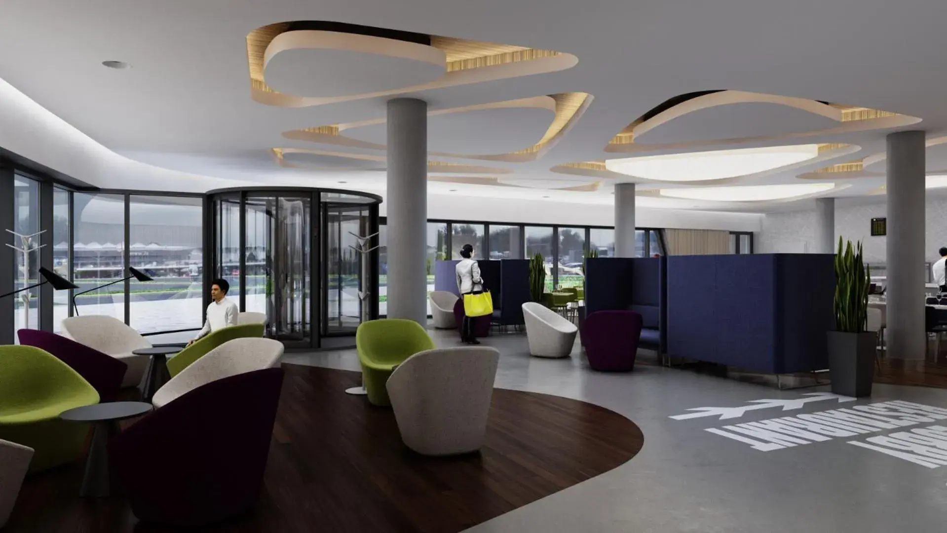 Lobby or reception in ibis Styles Budapest Airport