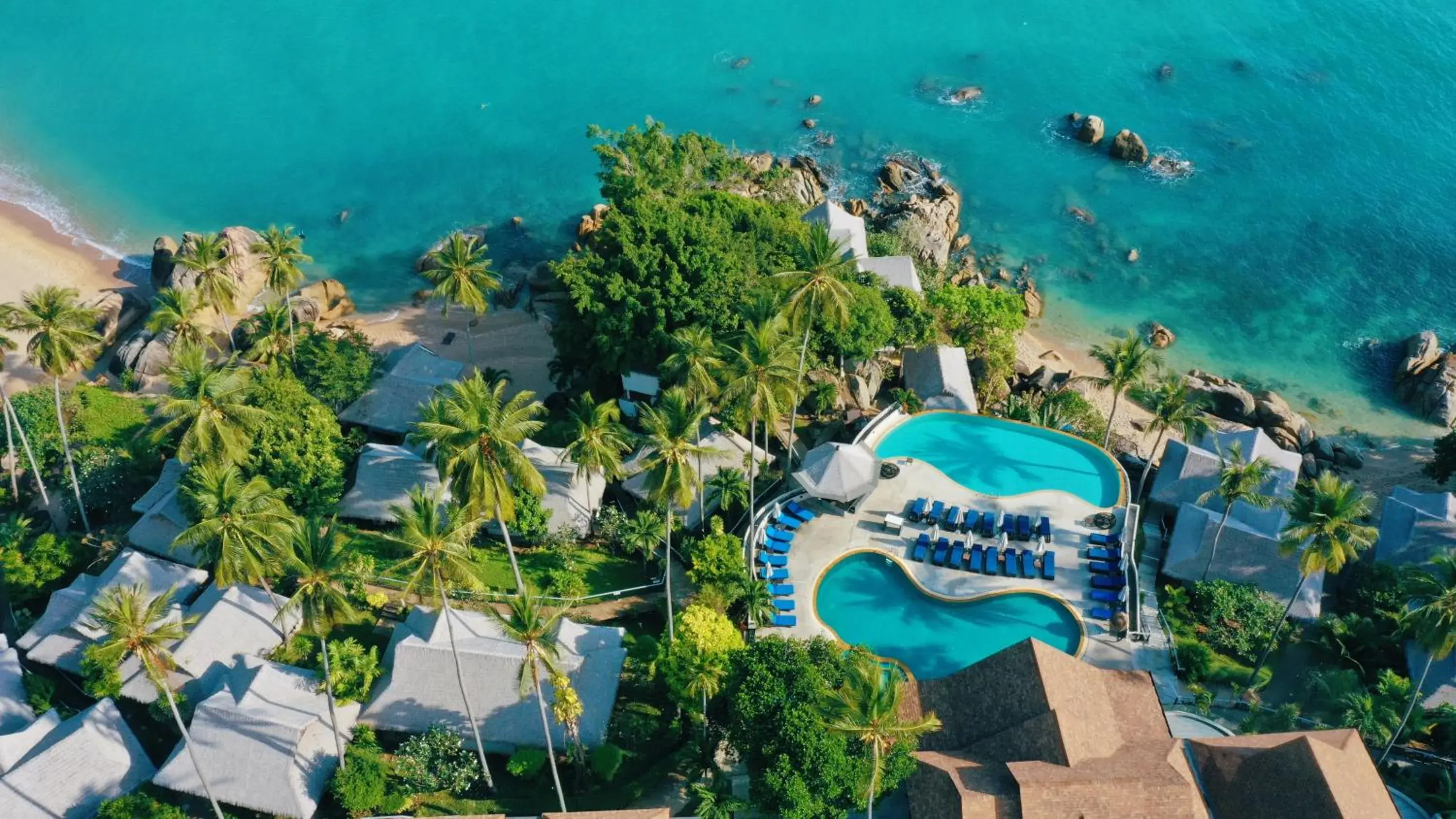 Bird's eye view, Bird's-eye View in Coral Cliff Beach Resort Samui - SHA Plus