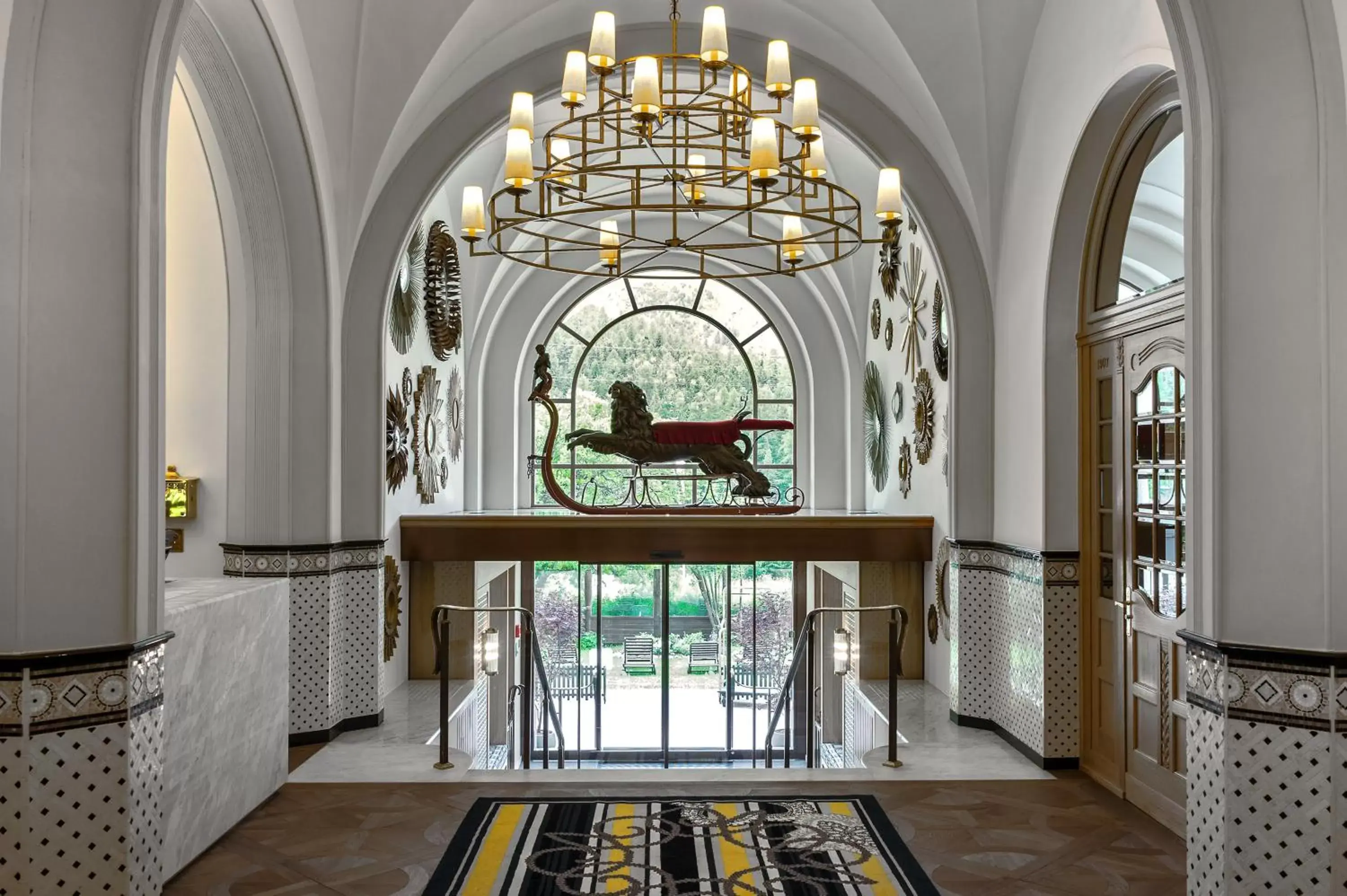 Lobby or reception in Hotel Walther - Relais & Châteaux