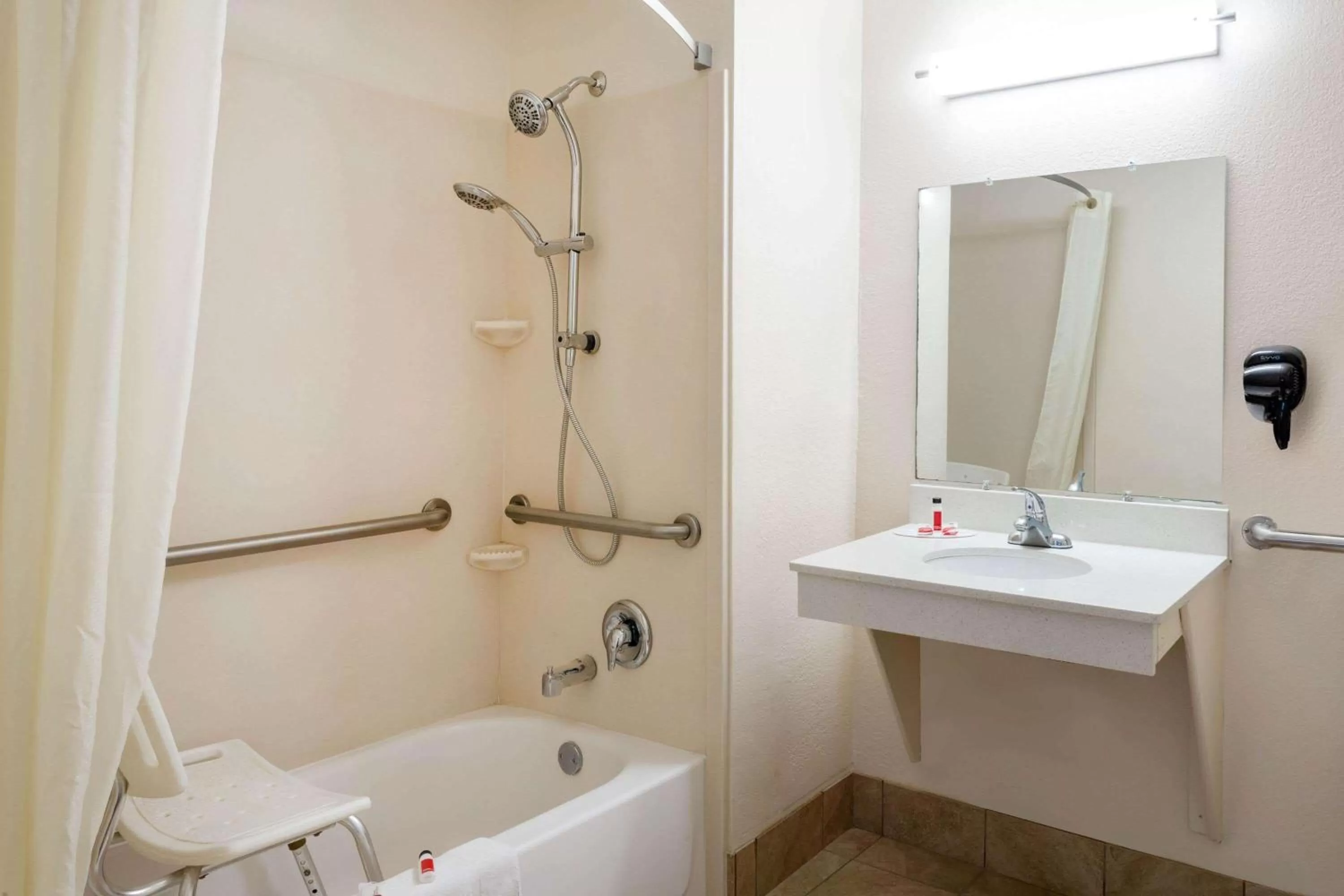 Bathroom in Super 8 by Wyndham Abingdon VA