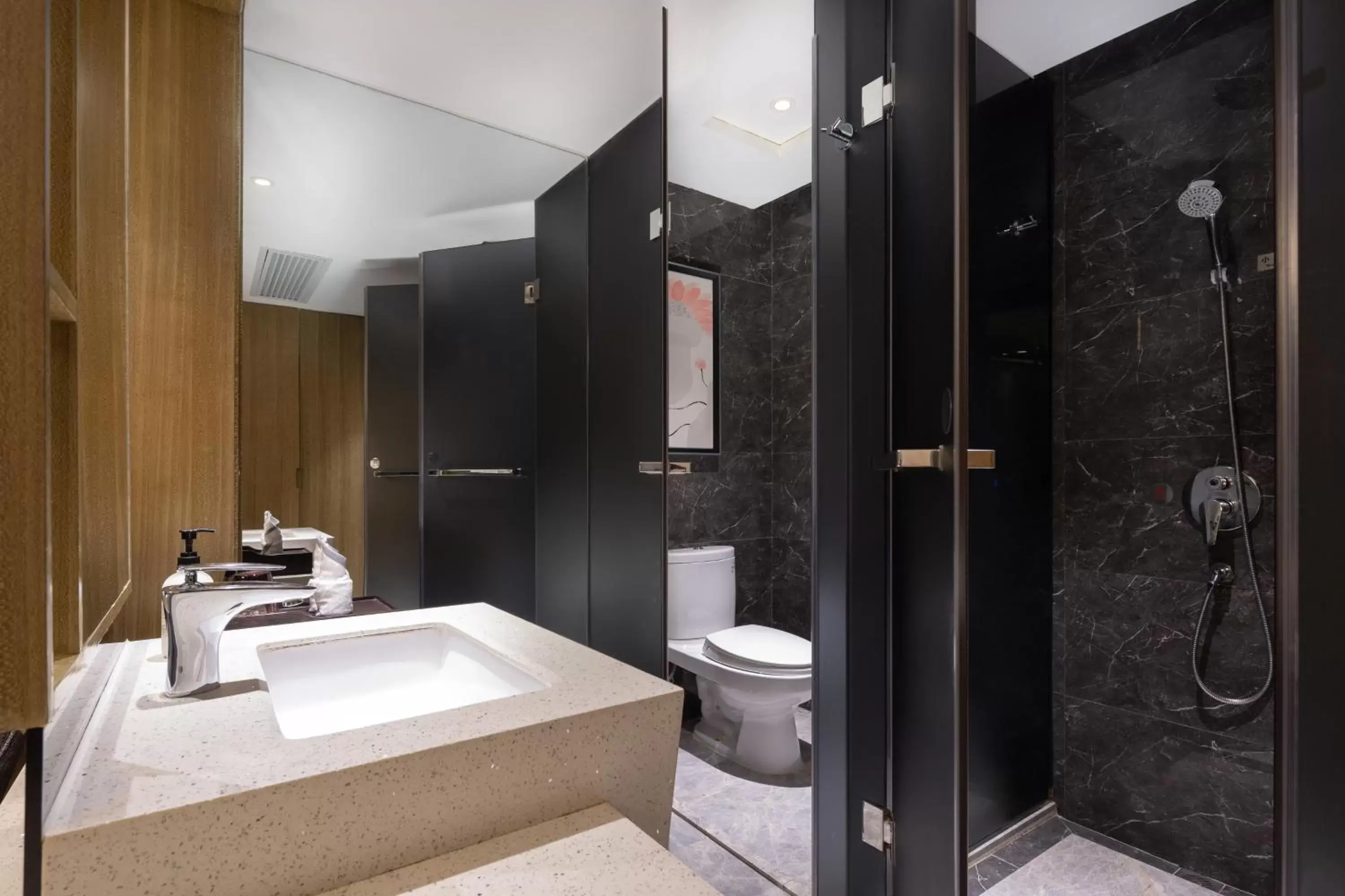 Bathroom in Paco Hotel Gangding Metro Guangzhou-Free Shuttle Bus fir Canton Fair