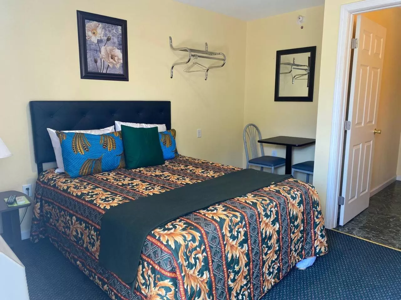 Bed in Western Motel