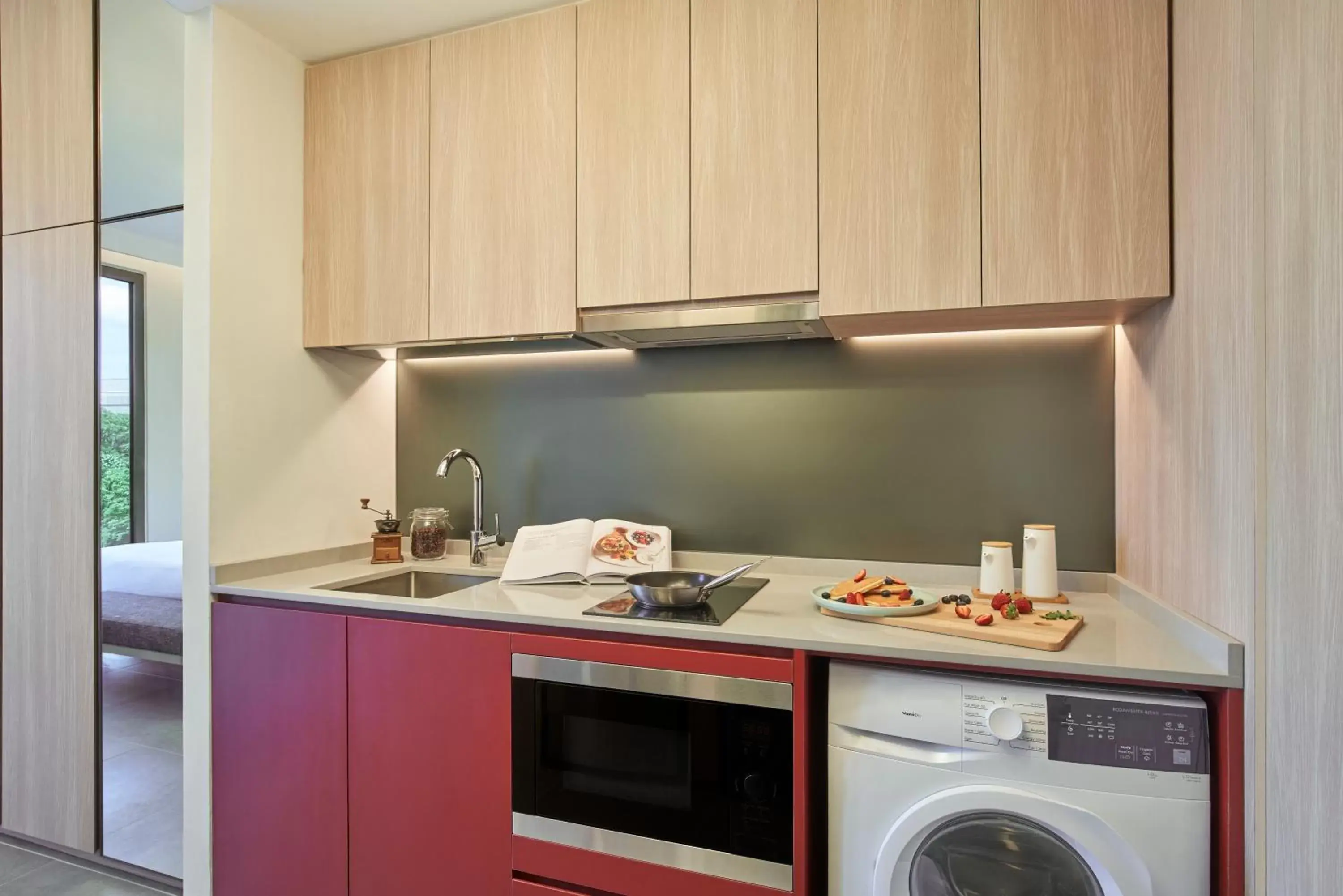 Kitchen or kitchenette, Kitchen/Kitchenette in Citadines Connect Rochester Singapore