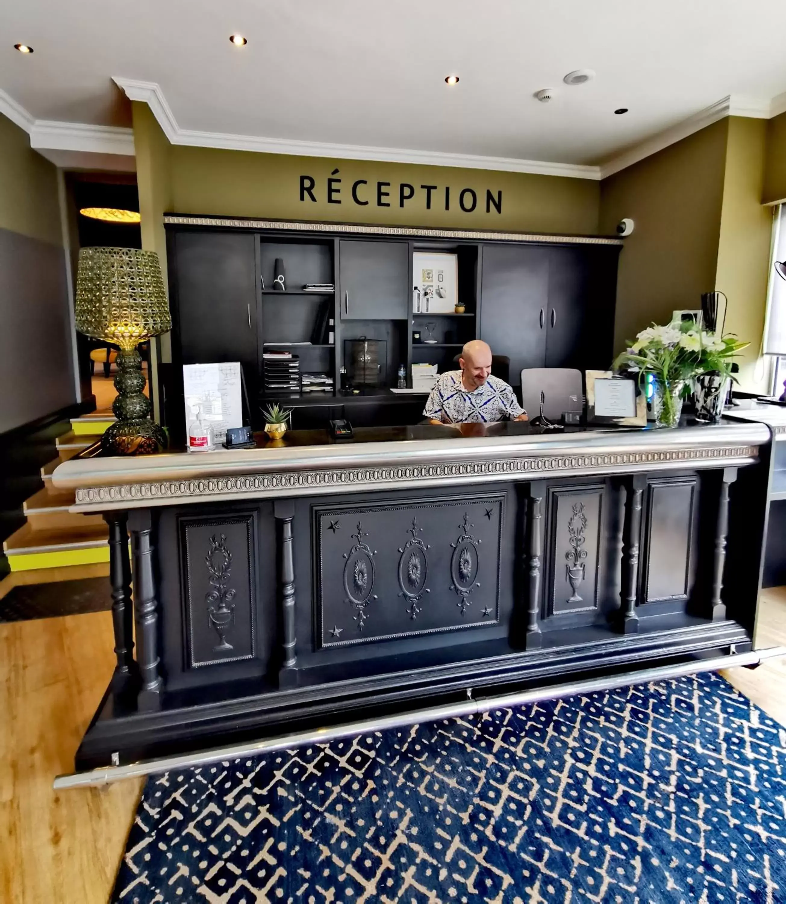 Lobby or reception in Grand Hôtel Brive