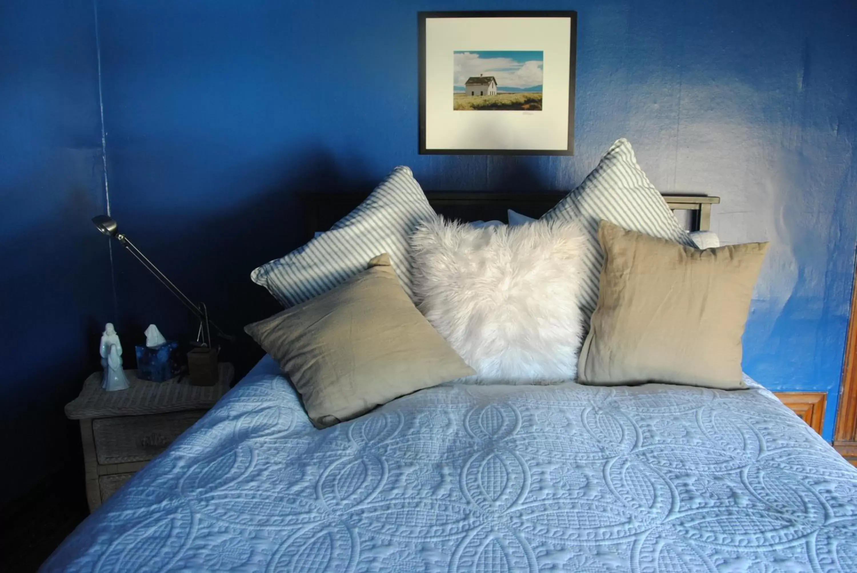 Decorative detail, Bed in Off Broadway B & B