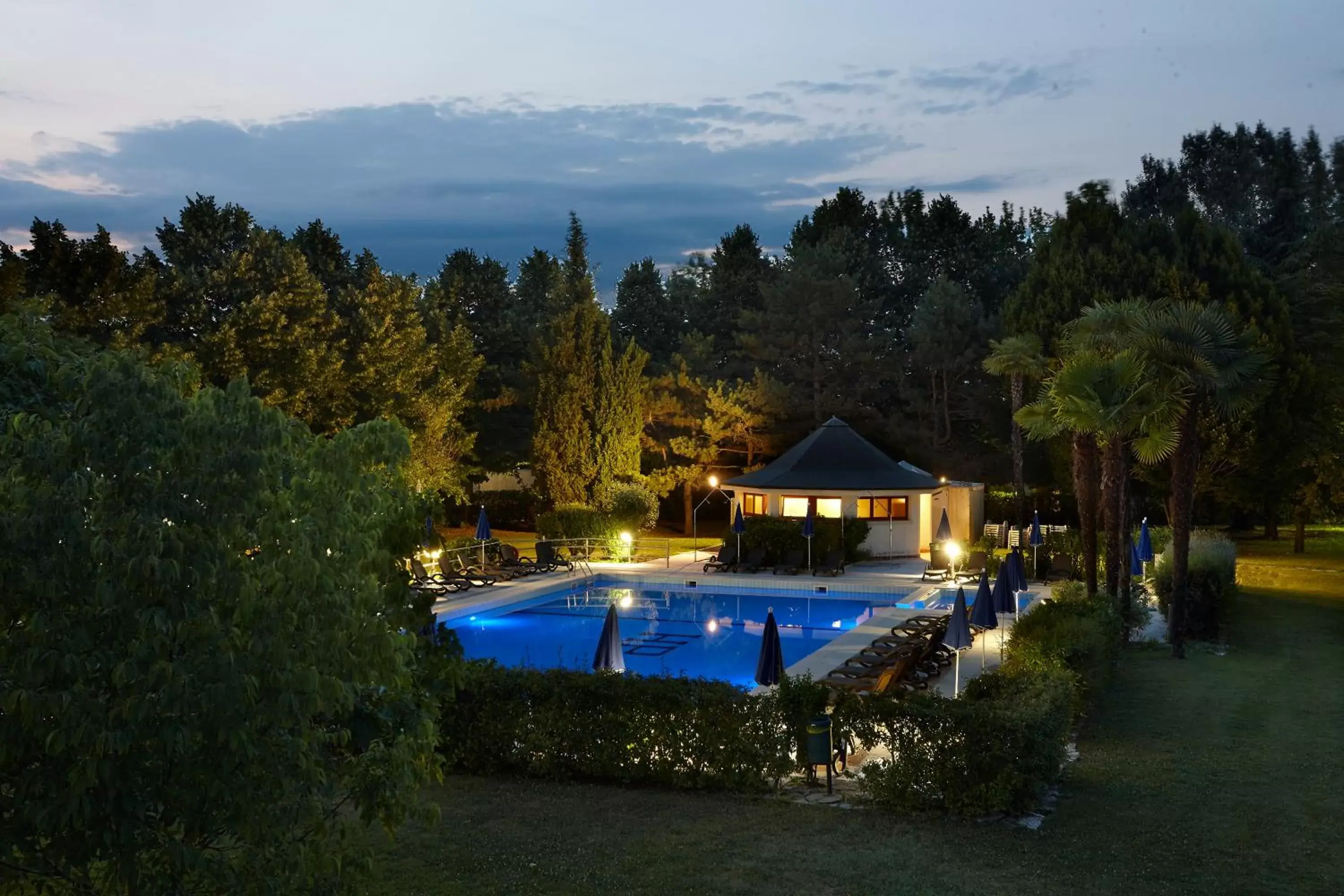 Night, Pool View in Hotel Villa Patriarca