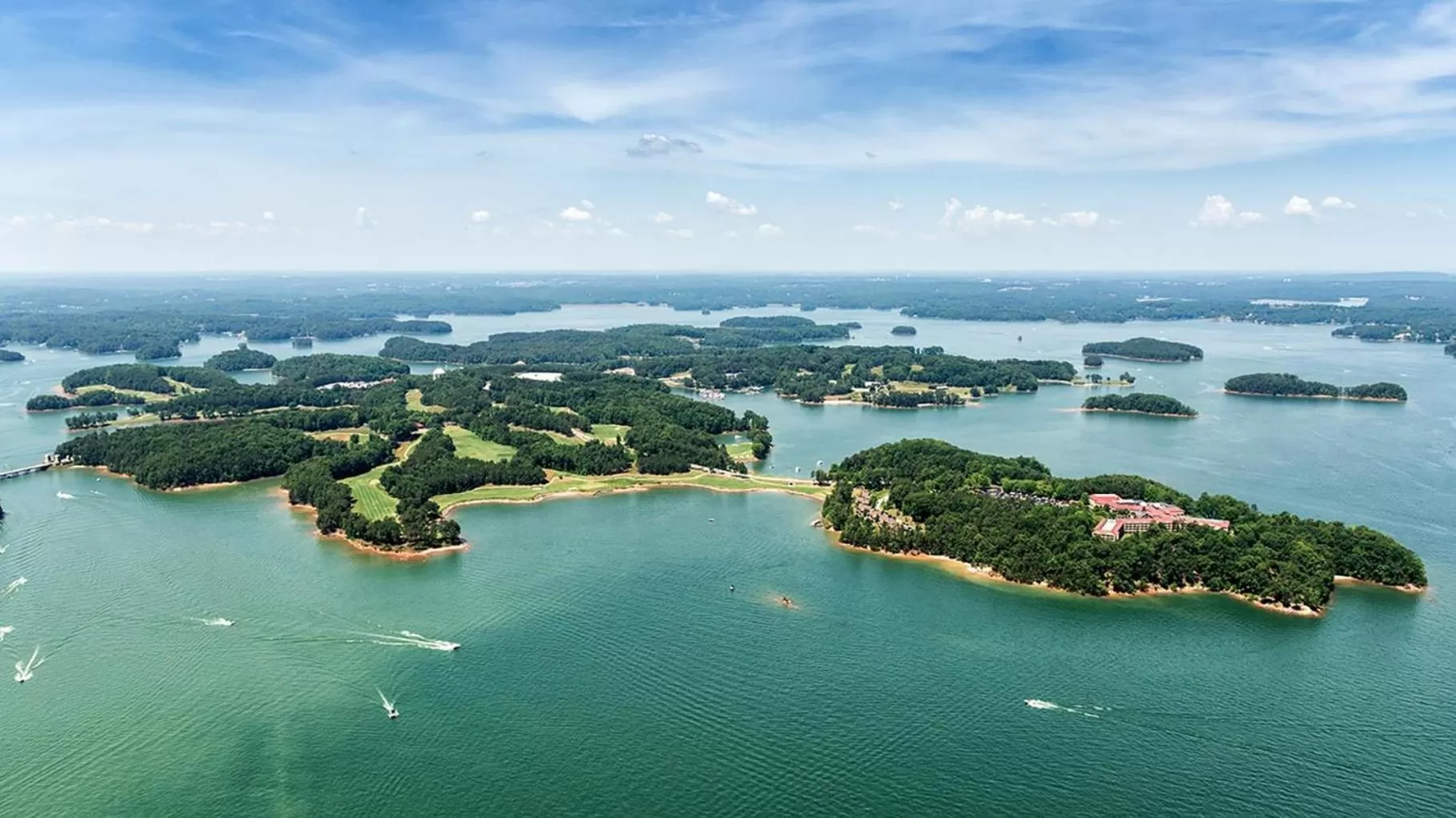 Bird's eye view in Lanier Islands Legacy Lodge