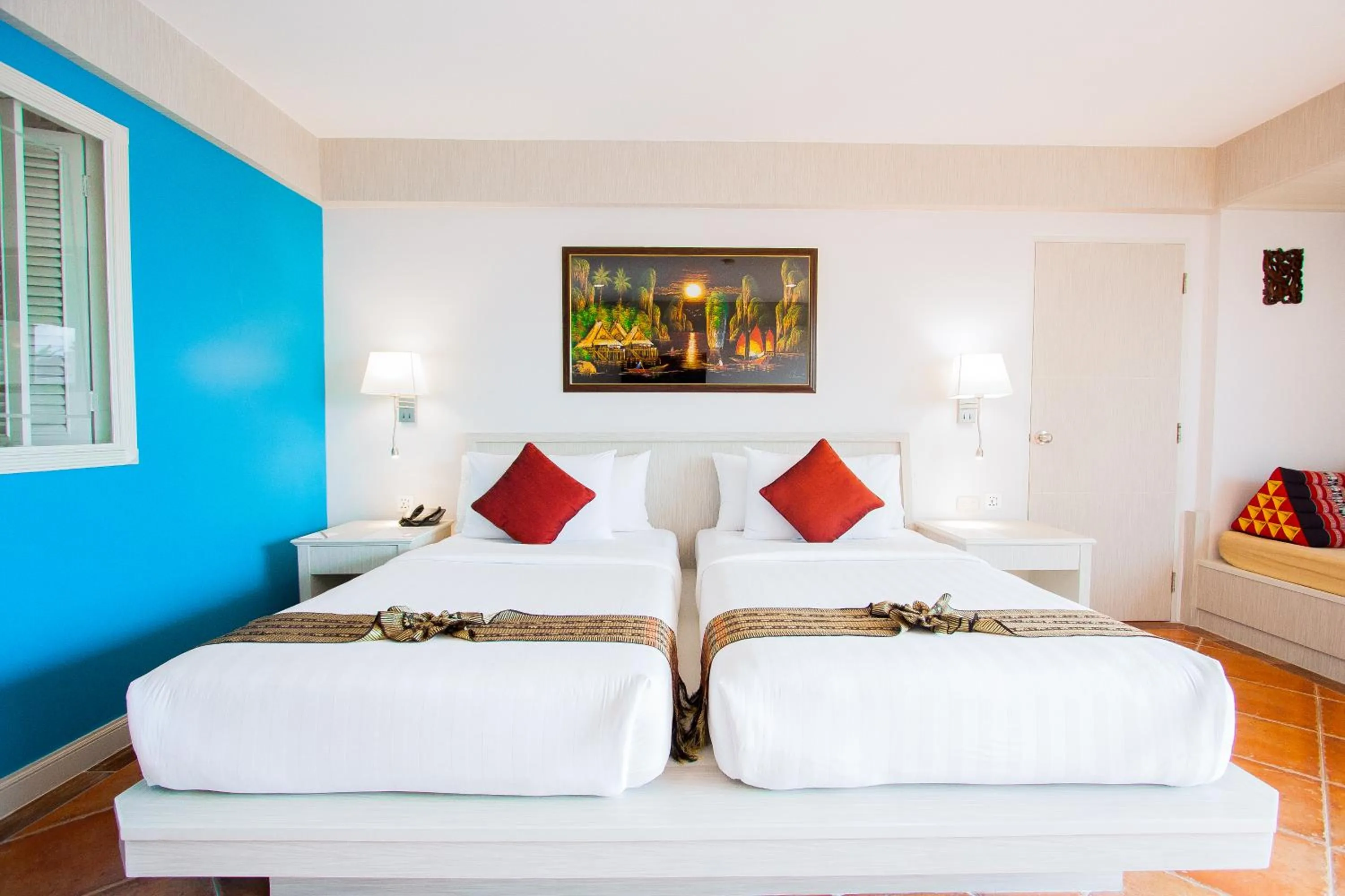 Bed in Karon Sea Sands Resort-SHA PLUS