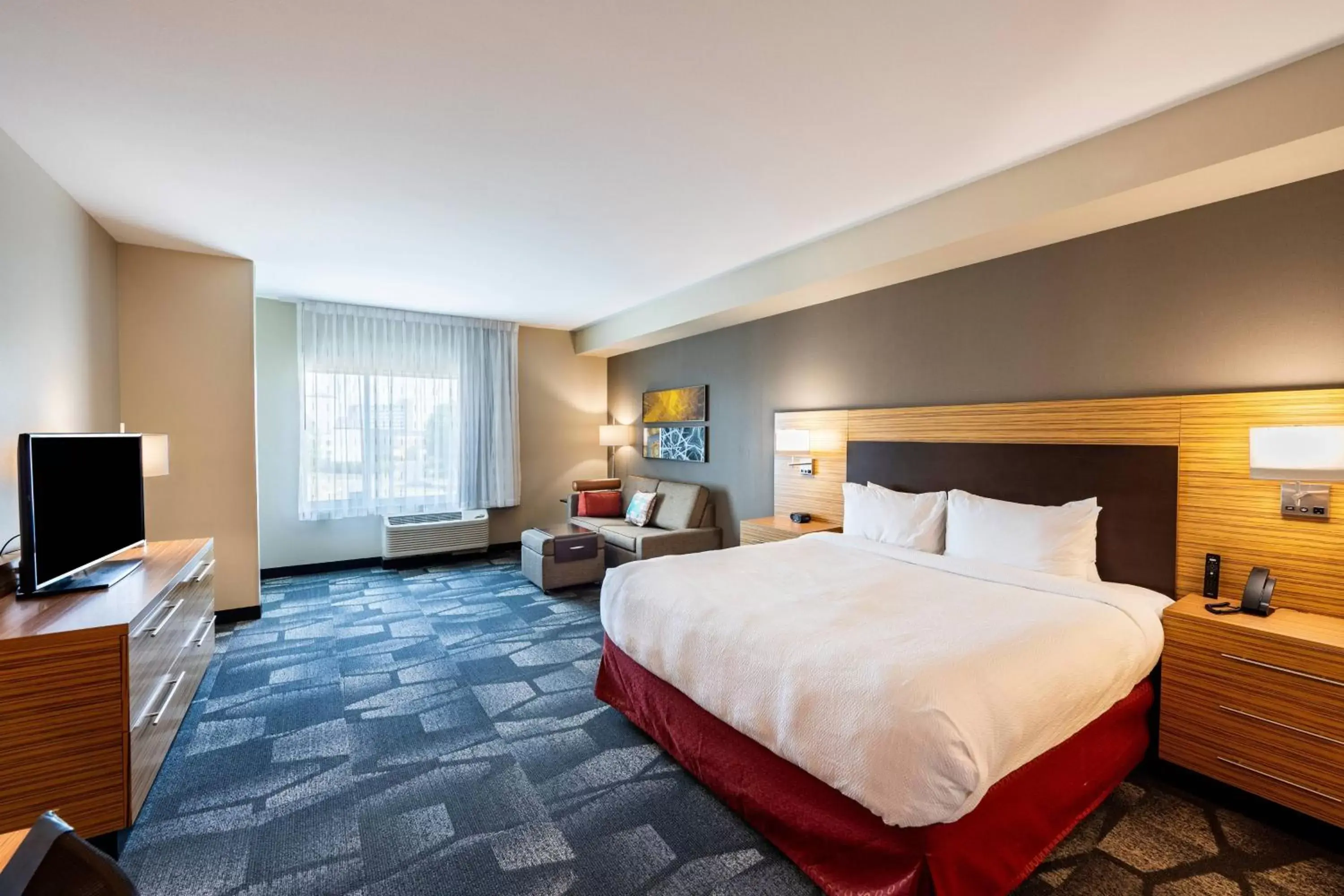 Bedroom, Bed in TownePlace Suites by Marriott Fort Mill at Carowinds Blvd