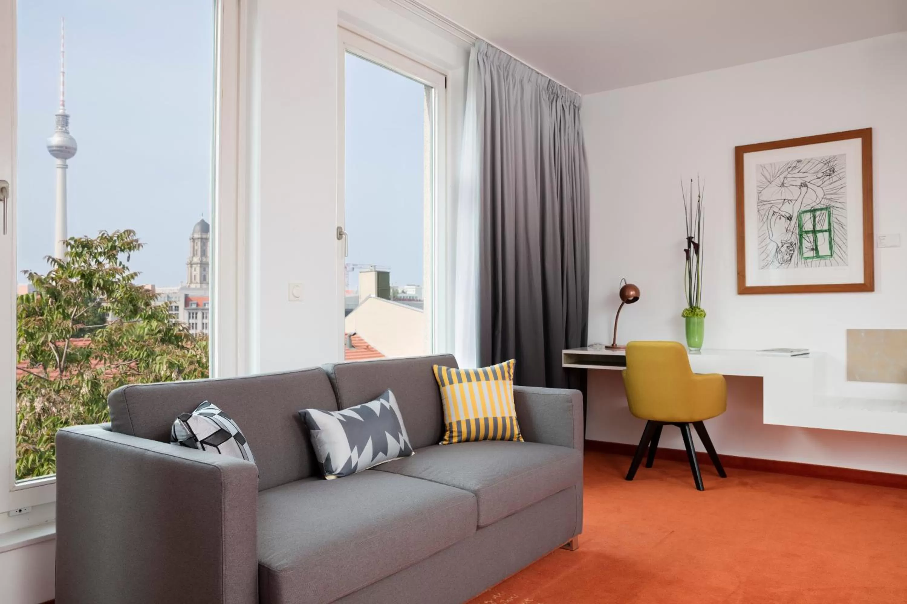 Seating area in art'otel berlin mitte, Powered by Radisson Hotels