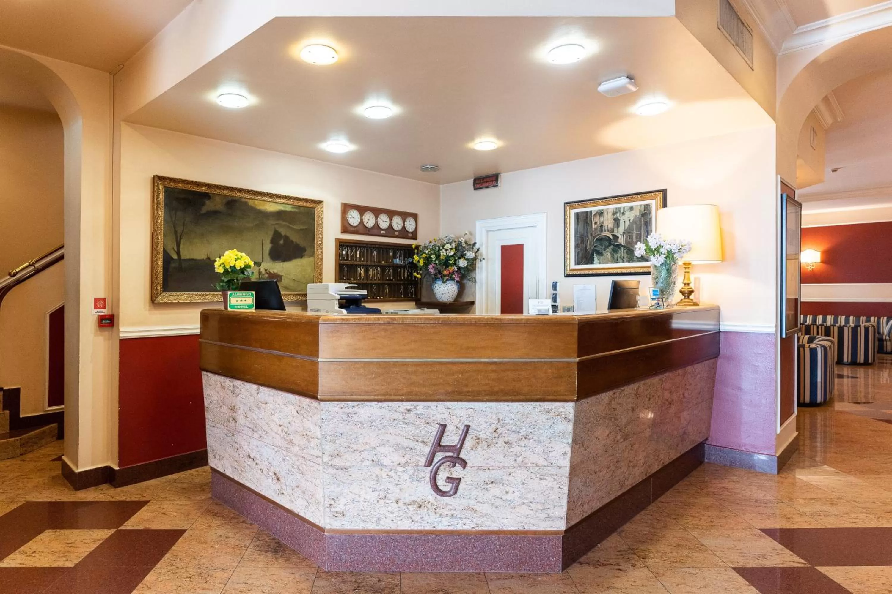 Lobby or reception in Hotel Garda