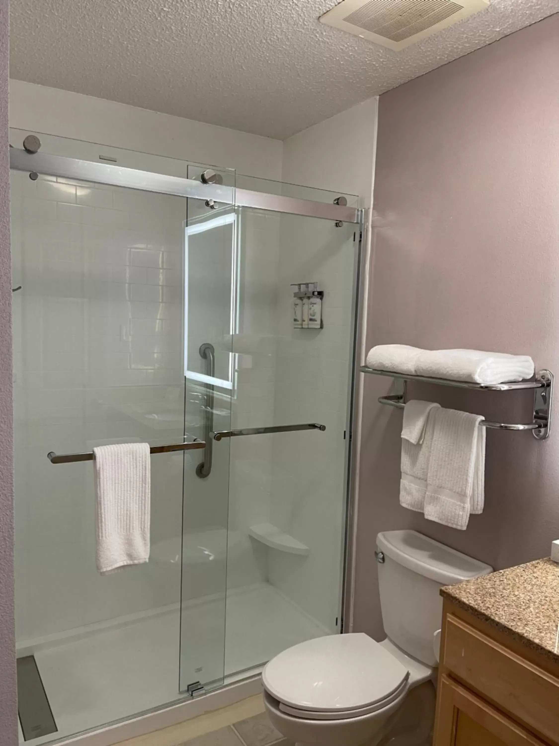 Bathroom in Candlewood Suites Bordentown-Trenton, an IHG Hotel