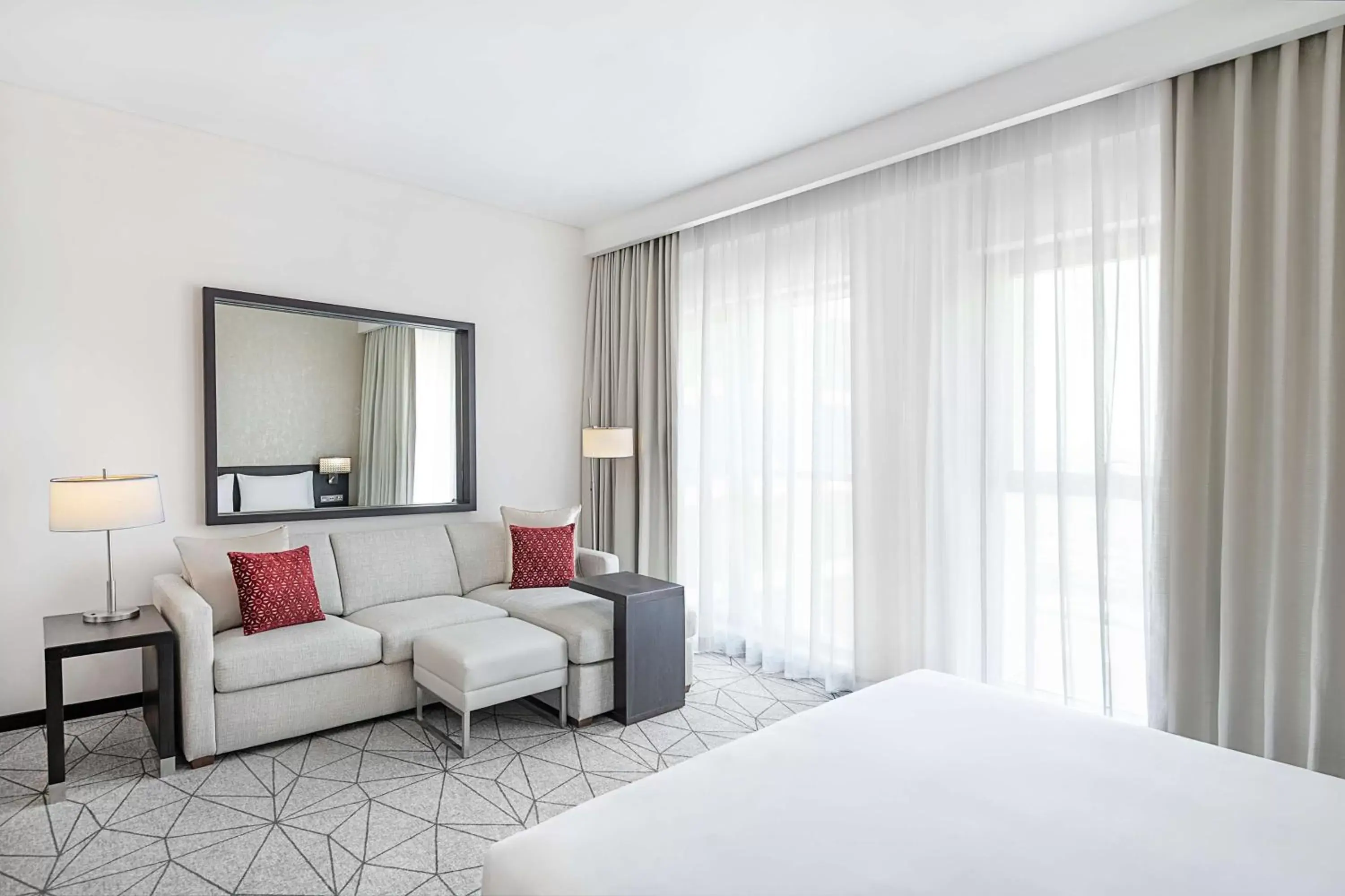 Bedroom, Seating Area in Hyatt Place Dubai Jumeirah
