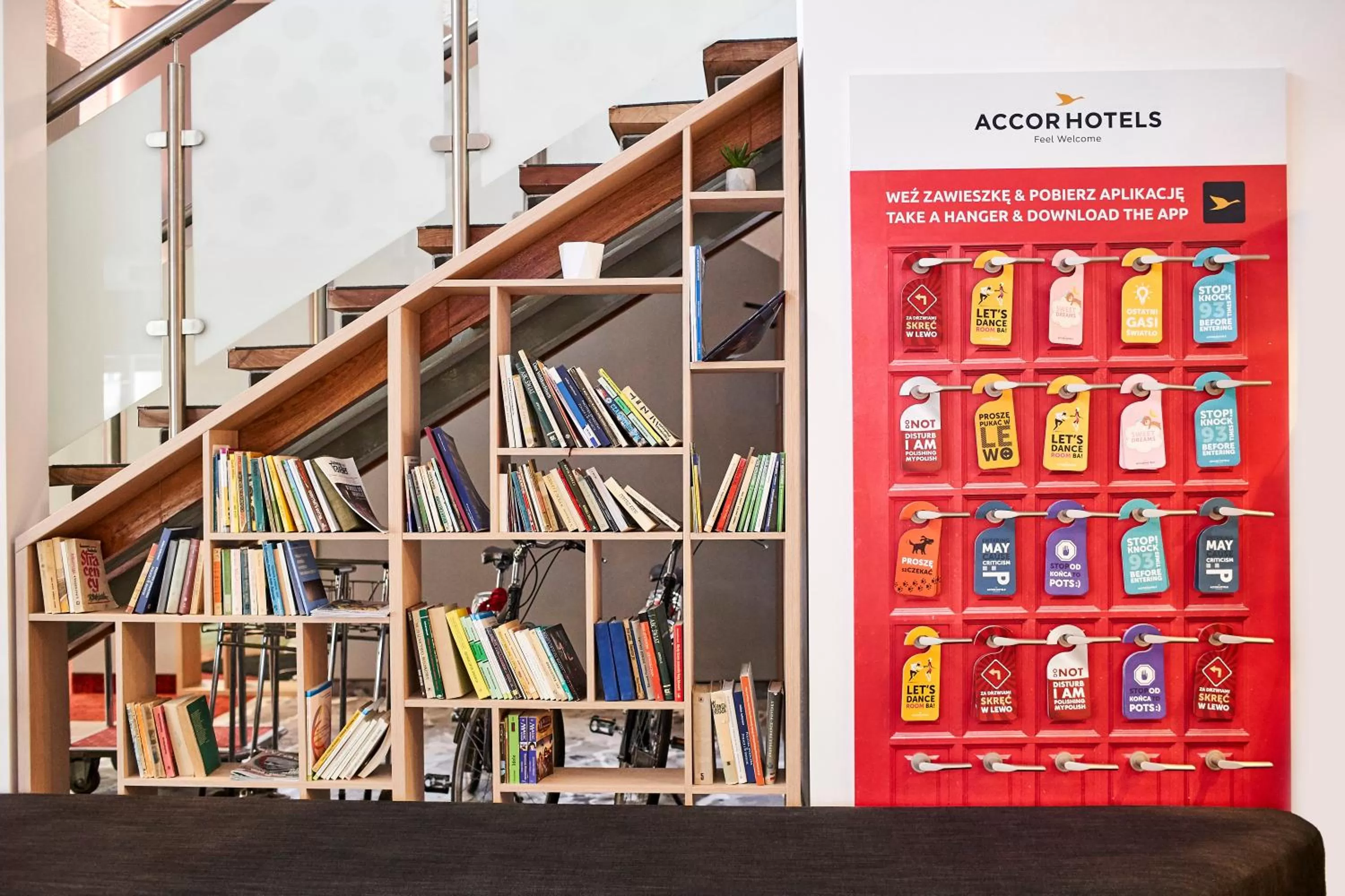 Library in Novotel Wrocław City