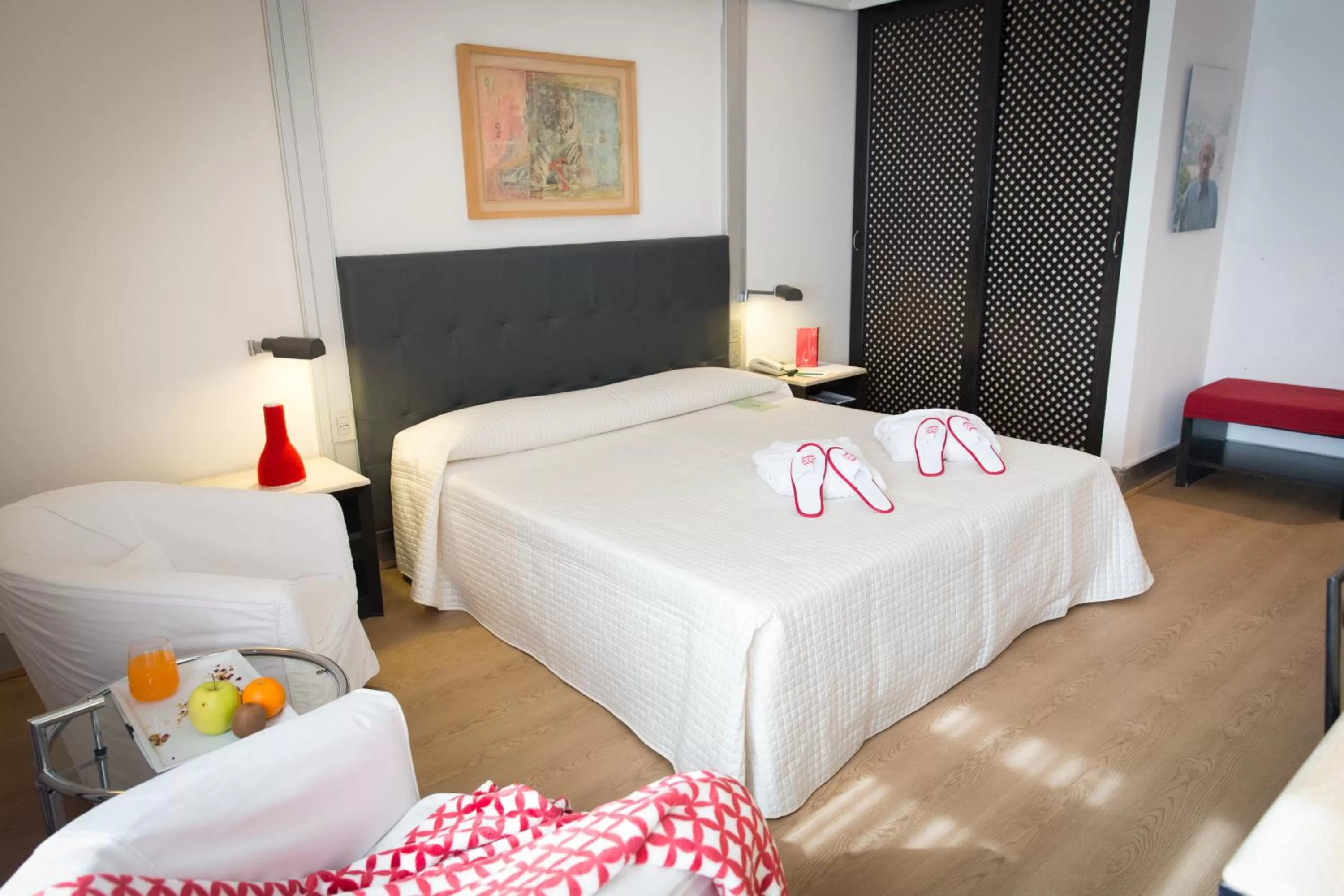 Bed in Art Hotel Museo