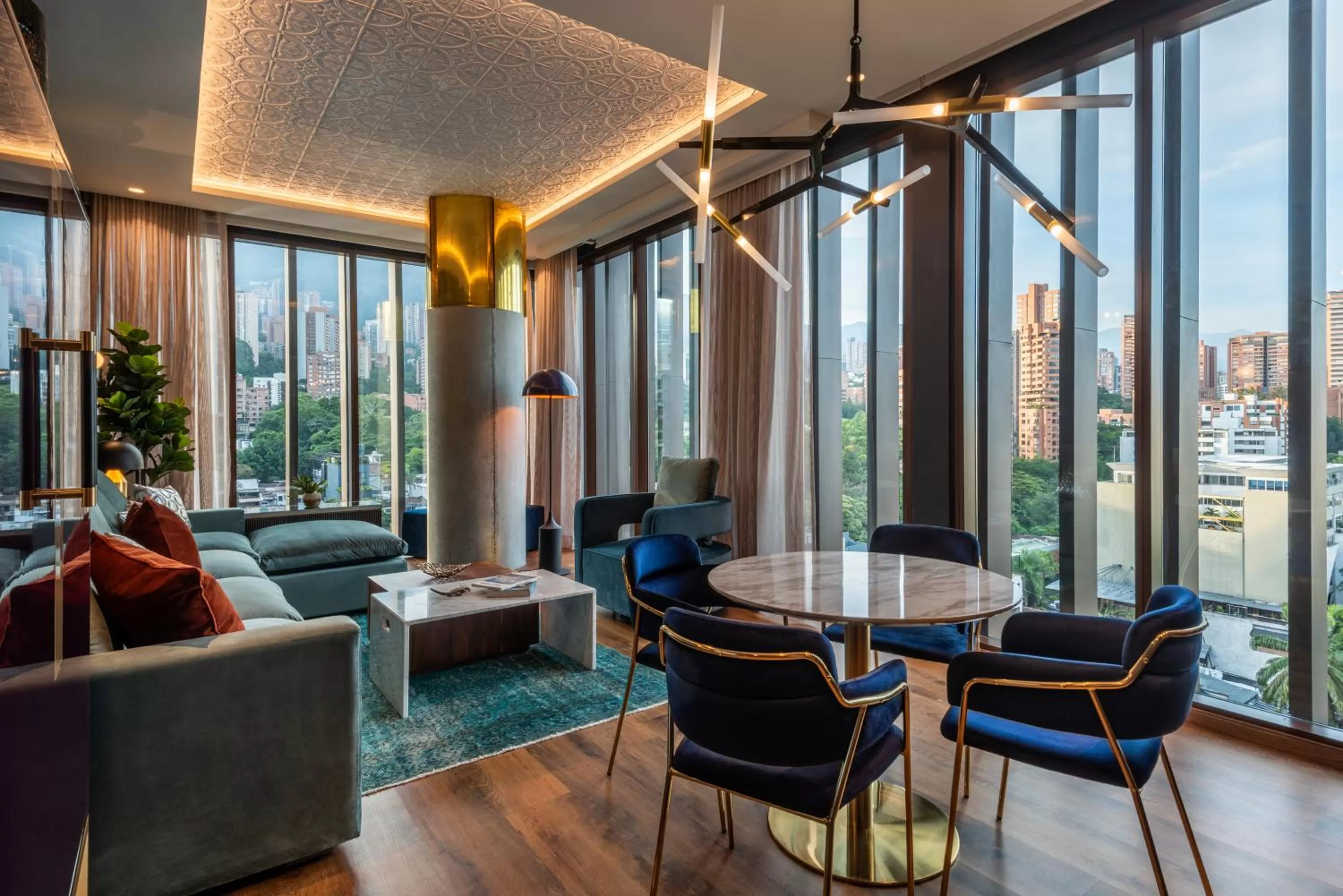 Living room in Hotel Marquee Medellín