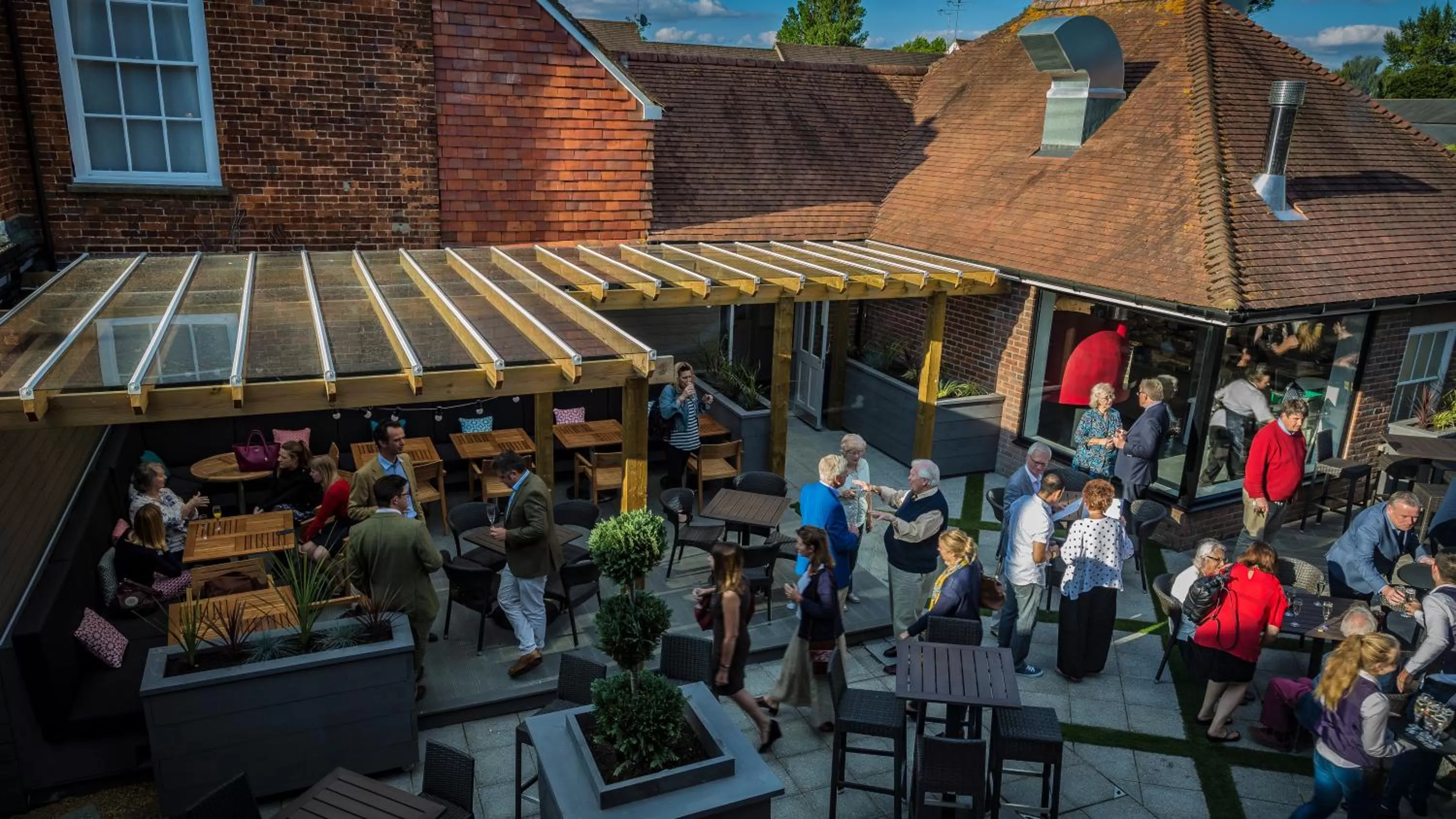 Balcony/Terrace in The Three Swans Hotel, Hungerford, Berkshire - The Coaching Inn Group