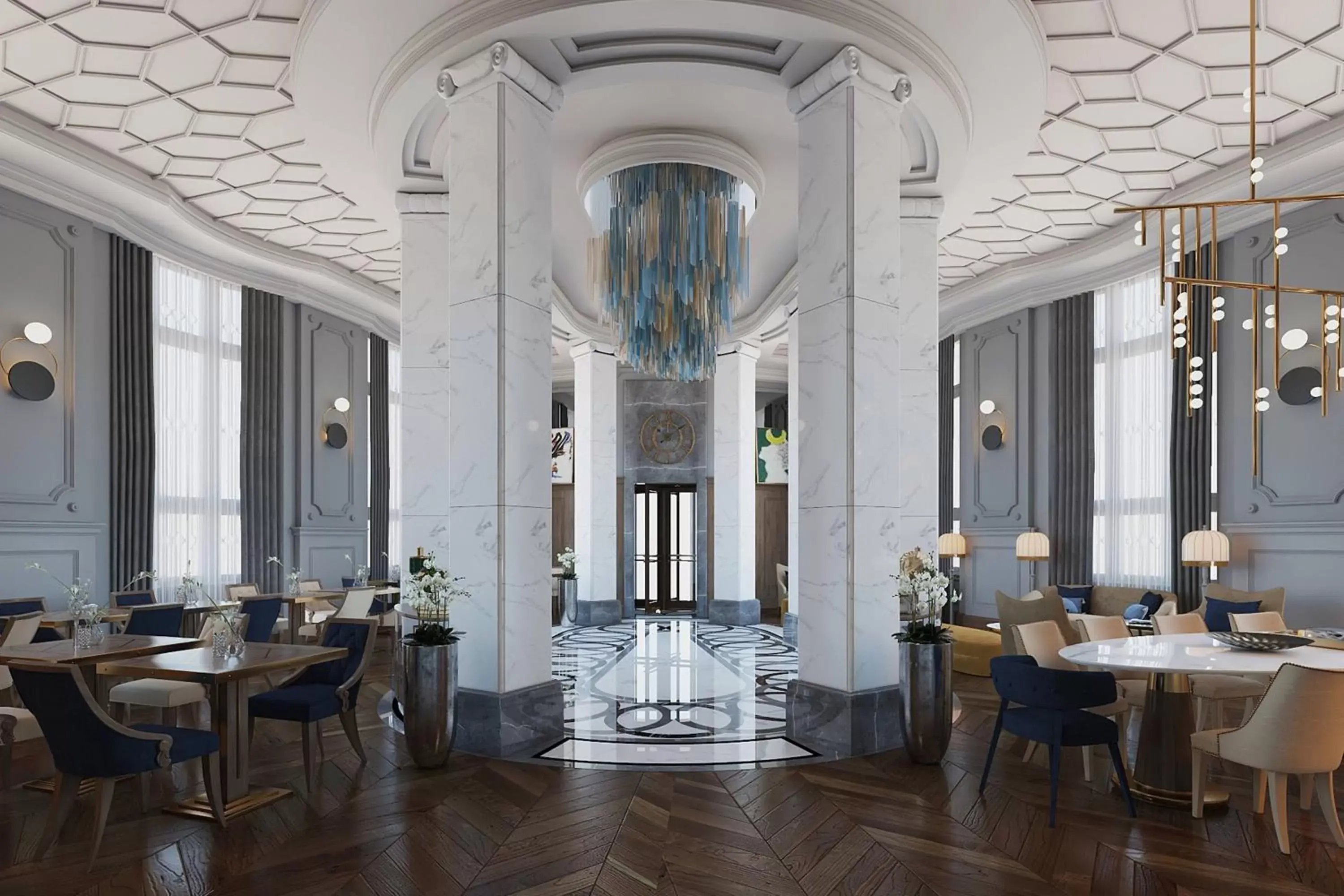 Lobby or reception, Restaurant/Places to Eat in Orientbank Hotel Istanbul, Autograph Collection