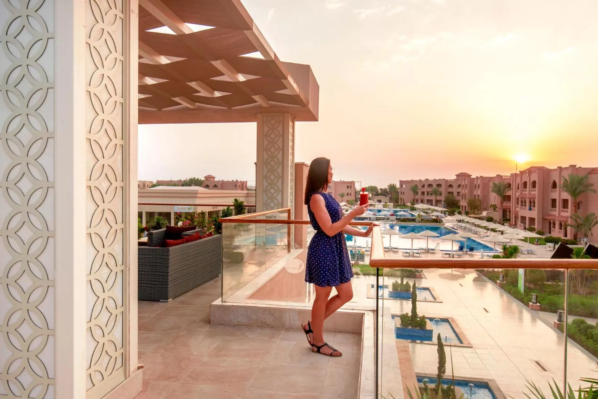 Sunset in Pickalbatros Aqua Vista Resort - Hurghada