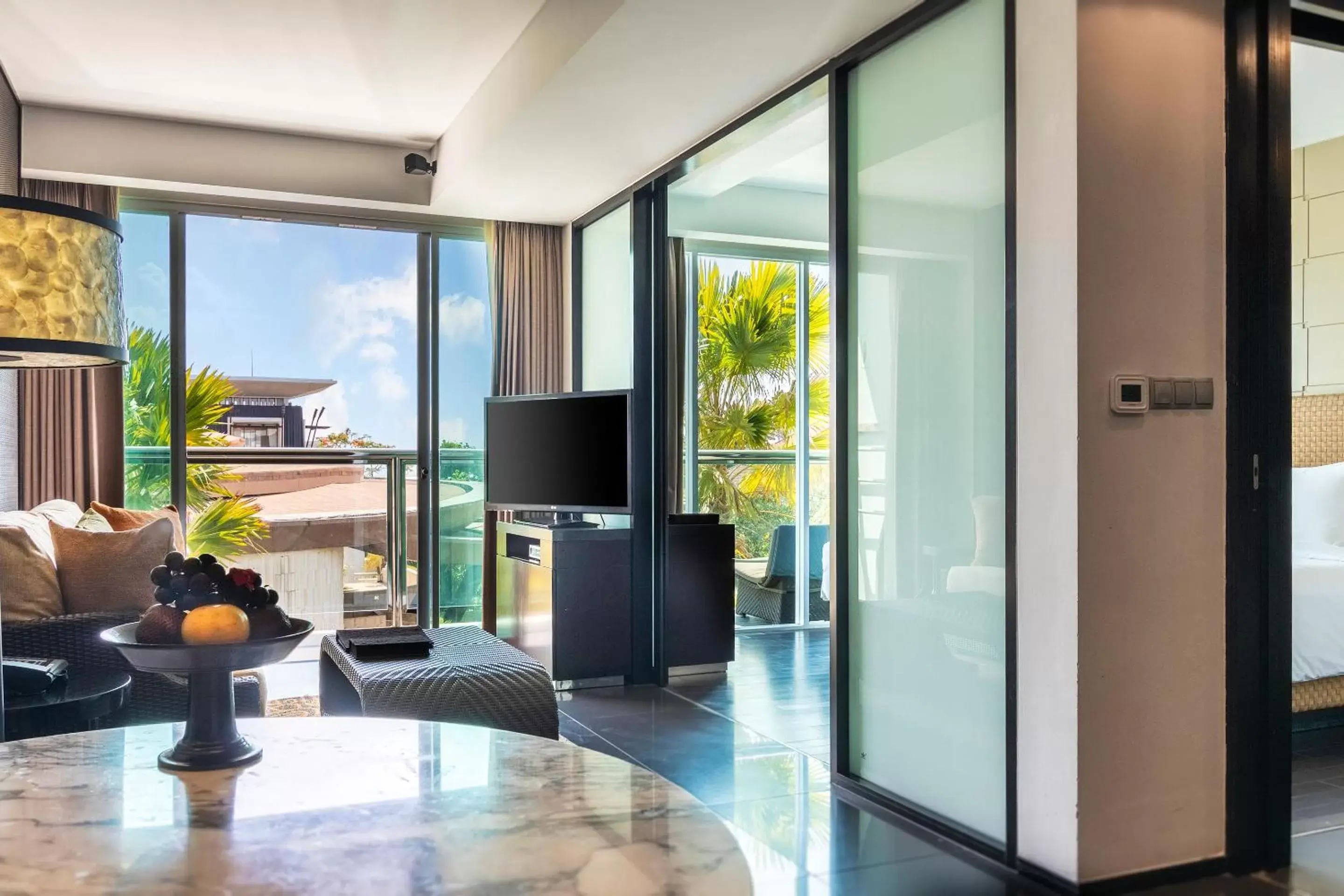 Living room, TV/Entertainment Center in The Sakala Resort Bali All Suites CHSE Certified
