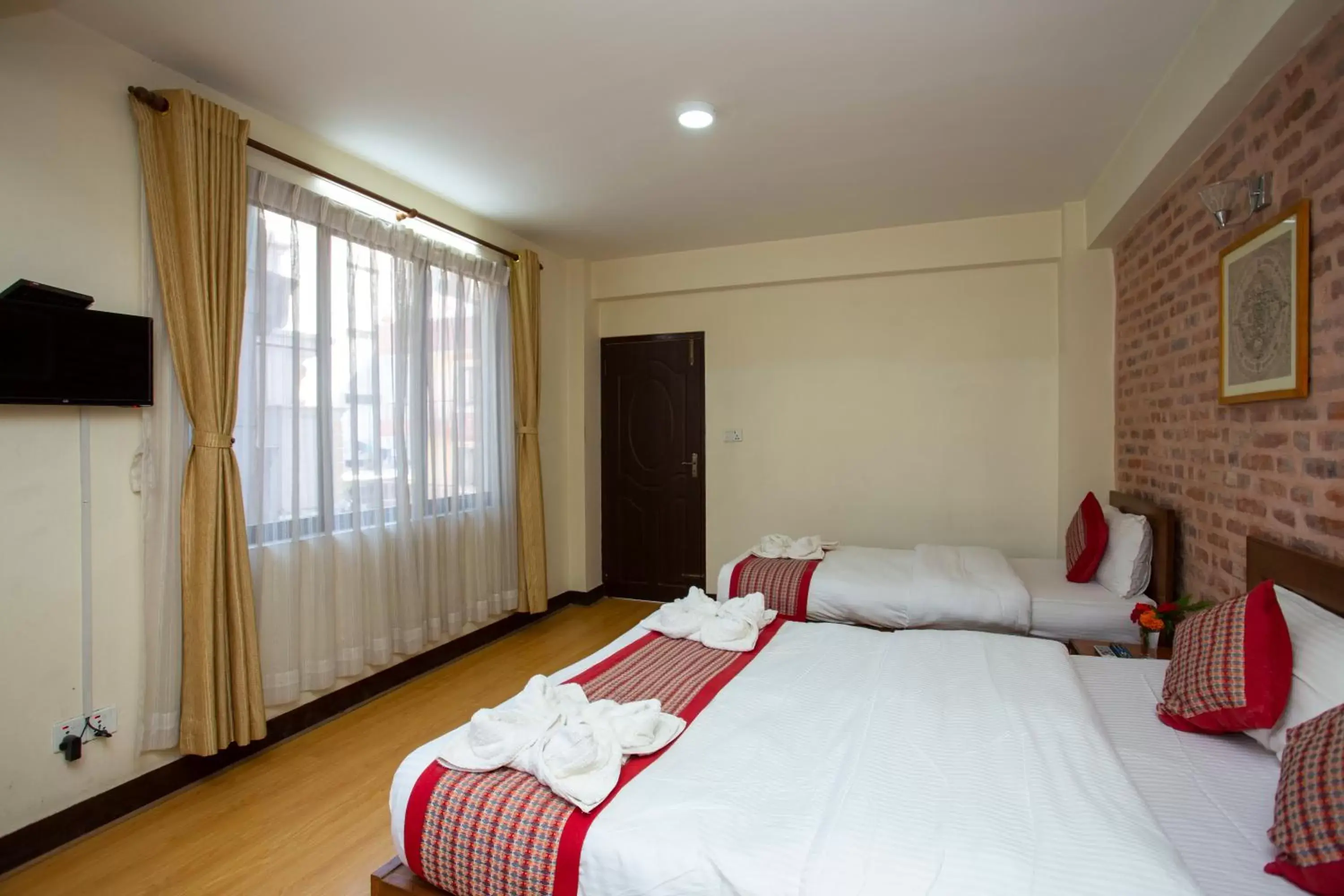 Bedroom, Bed in Kathmandu Boutique Hotel