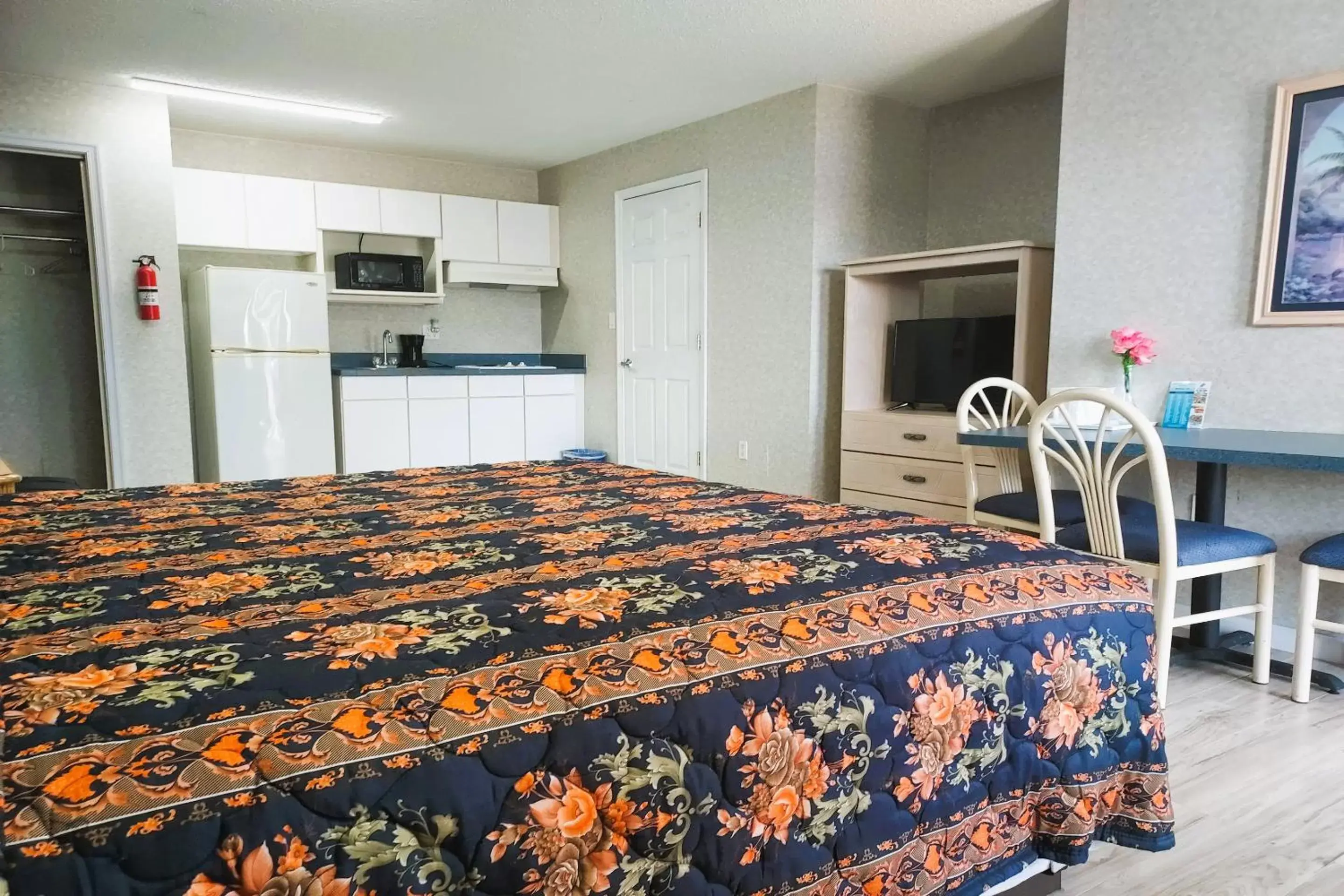 Kitchen or kitchenette, Bed in Studio Inn and Suites Kitchen or kitchenette, Bed in Studio Inn and Suites