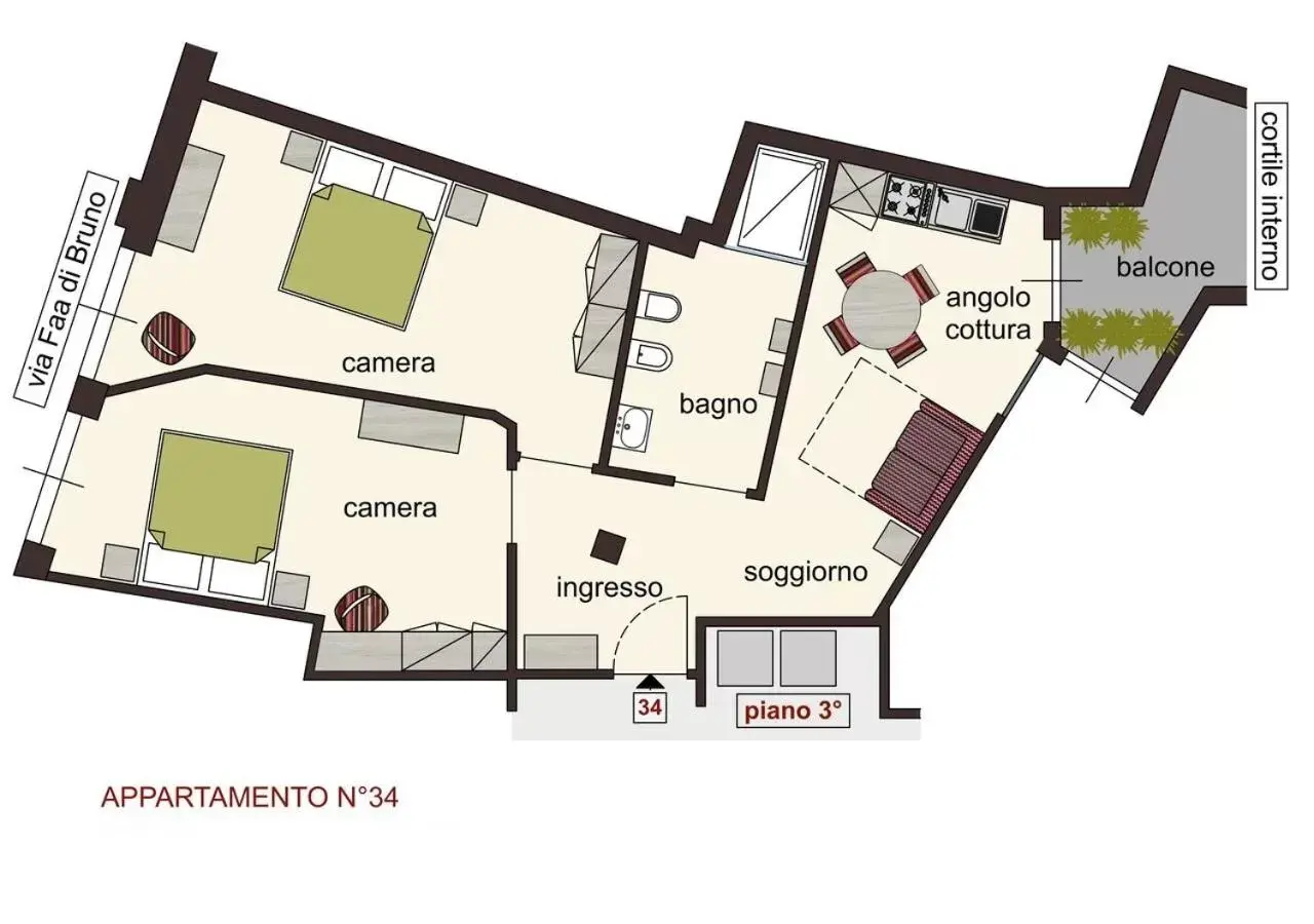 Floor Plan in HH Hermoso Housing ALESSANDRIA