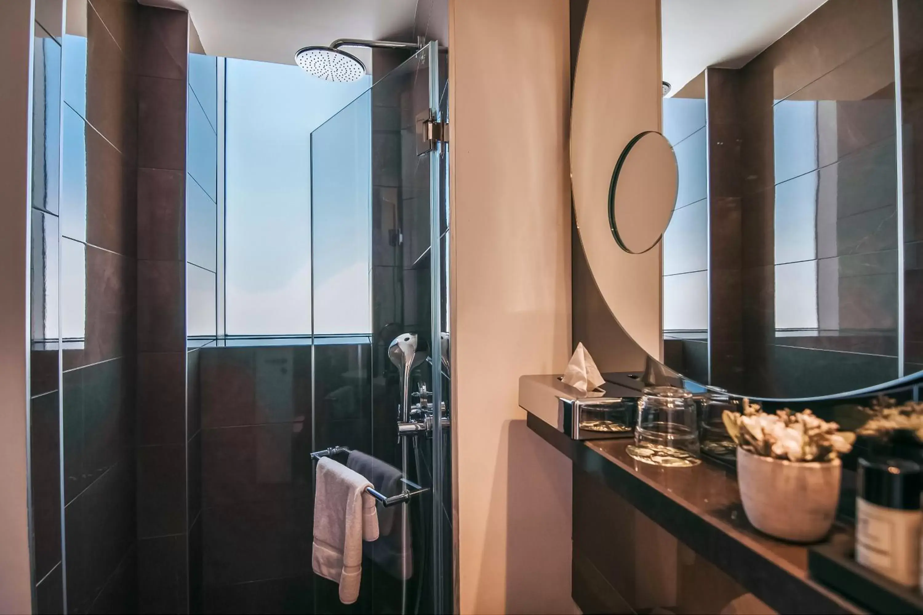 Bathroom in 65 Hotel, Rothschild Tel Aviv - an Atlas Boutique Hotel