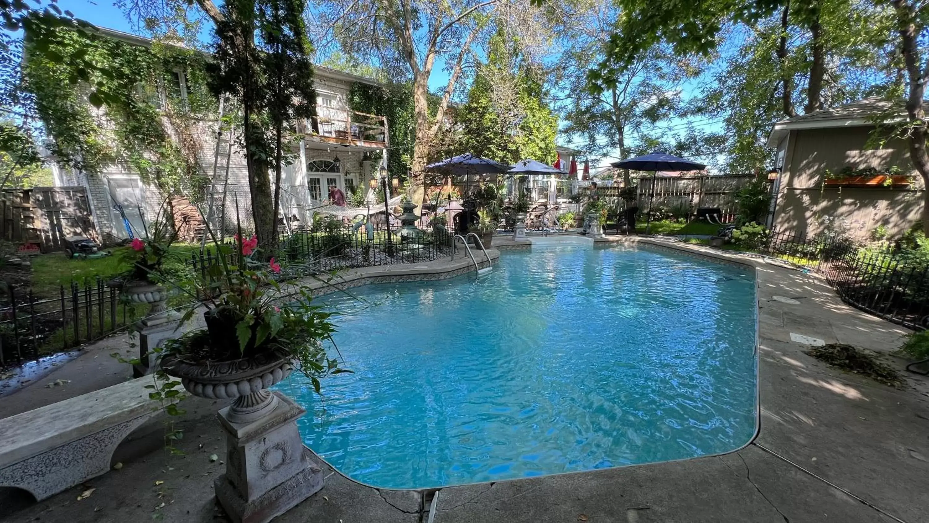 Swimming Pool in Gîte du Caméléon